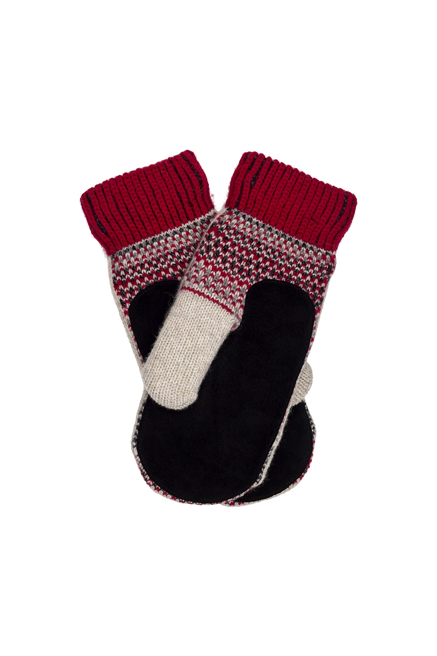 Premium Öjbro Swedish Made 100% Merino Wool Mittens - Ultra Soft, Thick & Extremely Warm with Suede Palm (Raynauds Association Recommended) - Perfect for Winter Sports, Skiing, Snowboarding & Cold Weather Activities