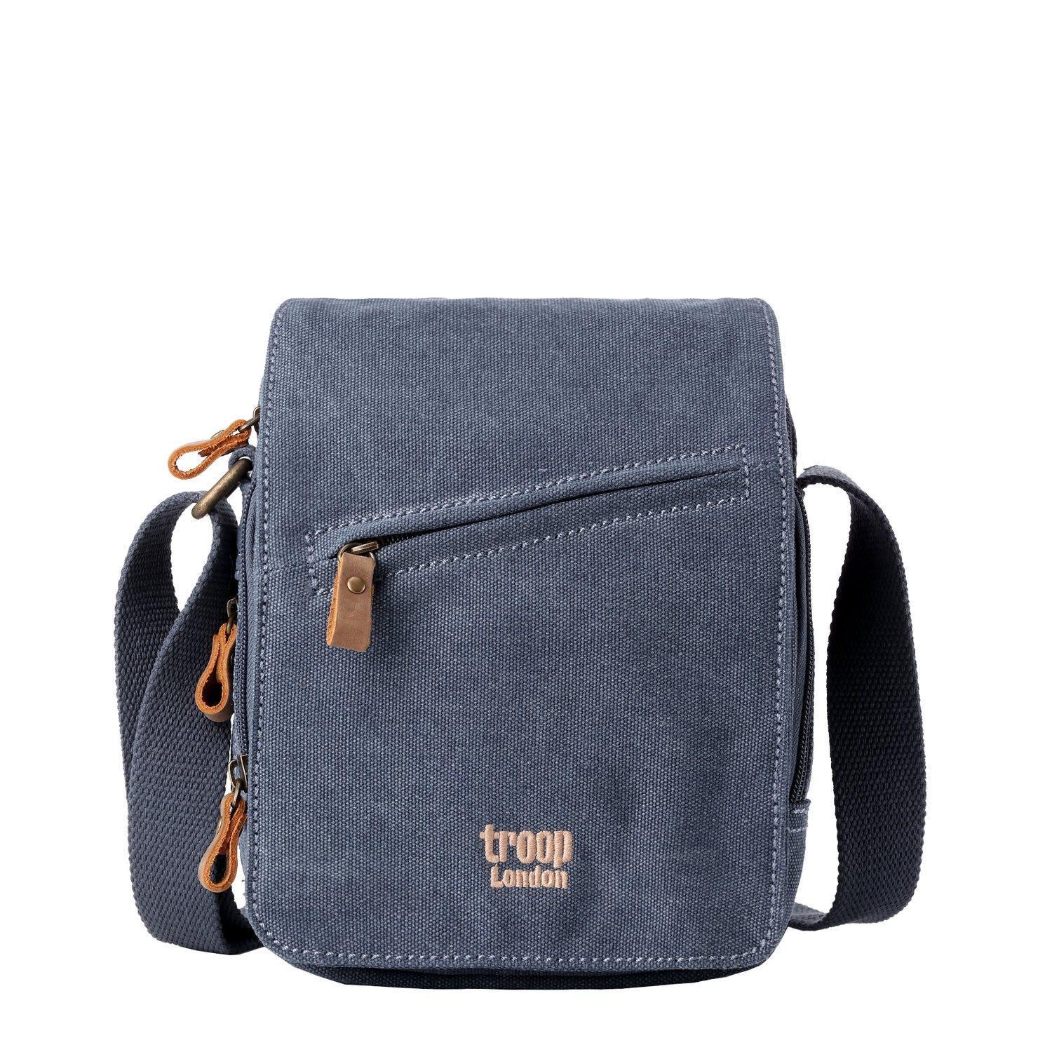TRP0239 Troop London Classic Canvas Crossbody Bag - Stylish & Durable for Travel, Work & Everyday Use