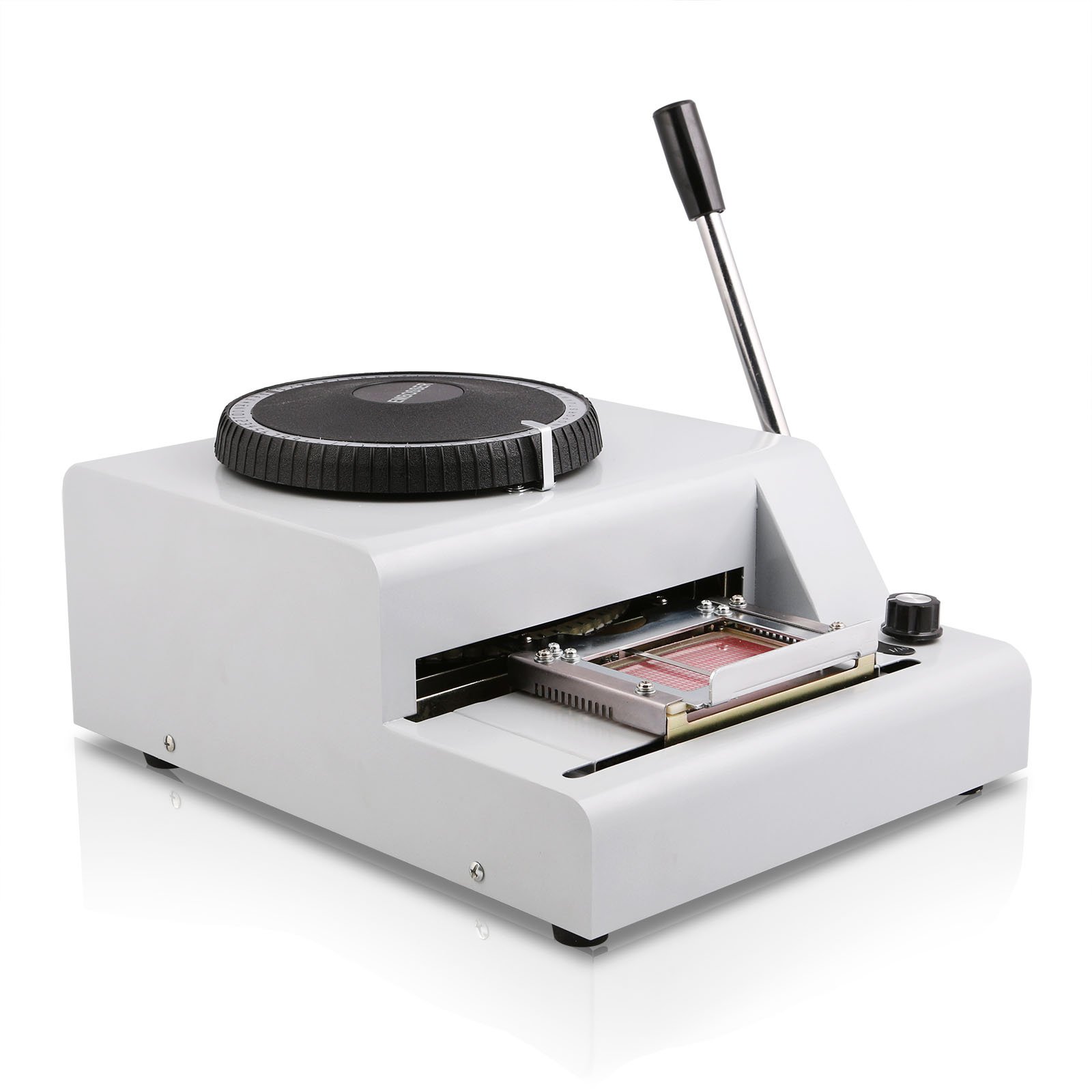 VEVOR Card Embosser Machine - 72 Character Embossing Tool for ID, Credit & Membership Cards | Perfect for Office, School & Business Security Use