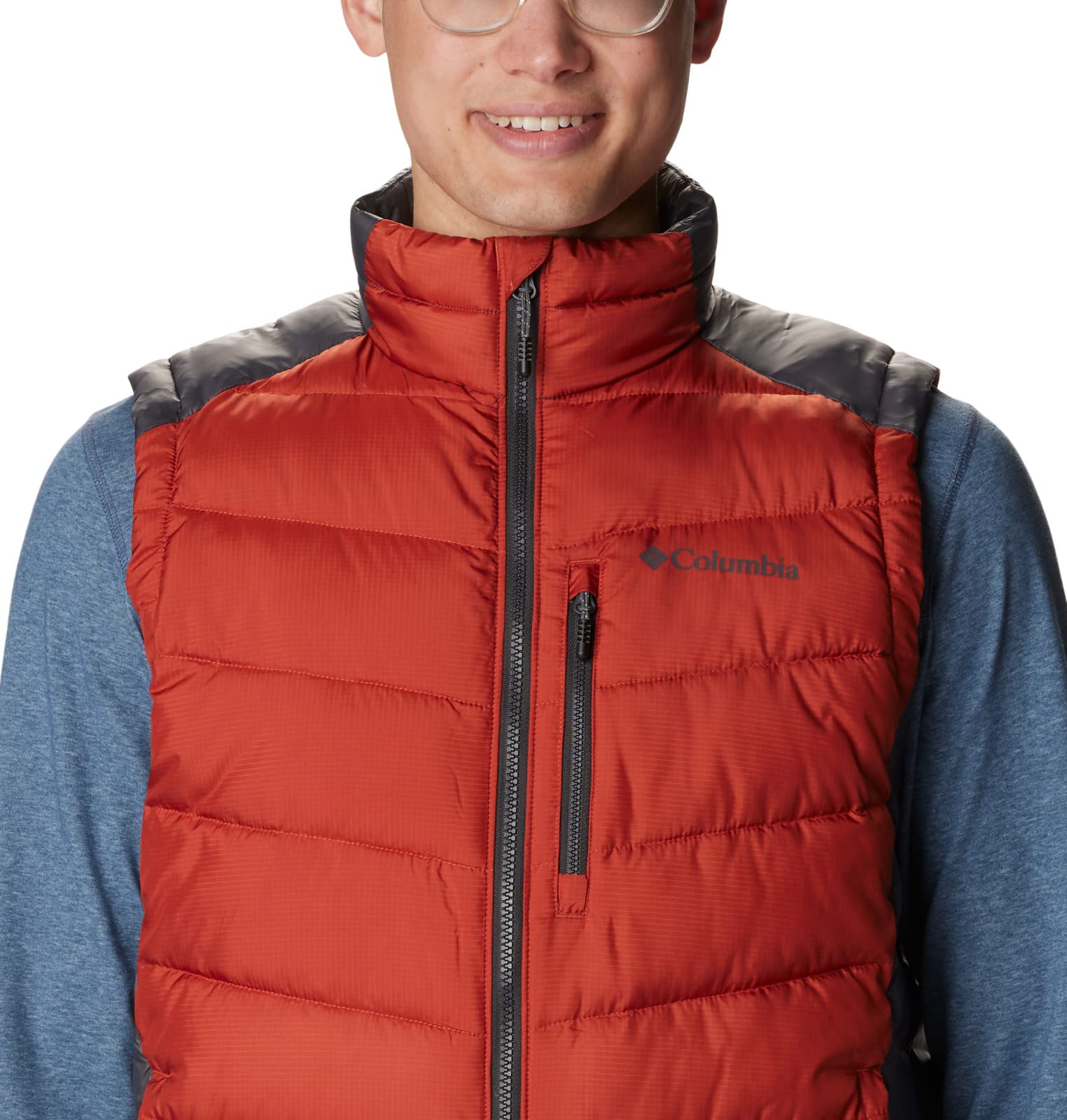Columbia Men's Labyrinth Loop Vest - Lightweight Packable Down Puffer Vest for Hiking, Camping & Outdoor Activities
