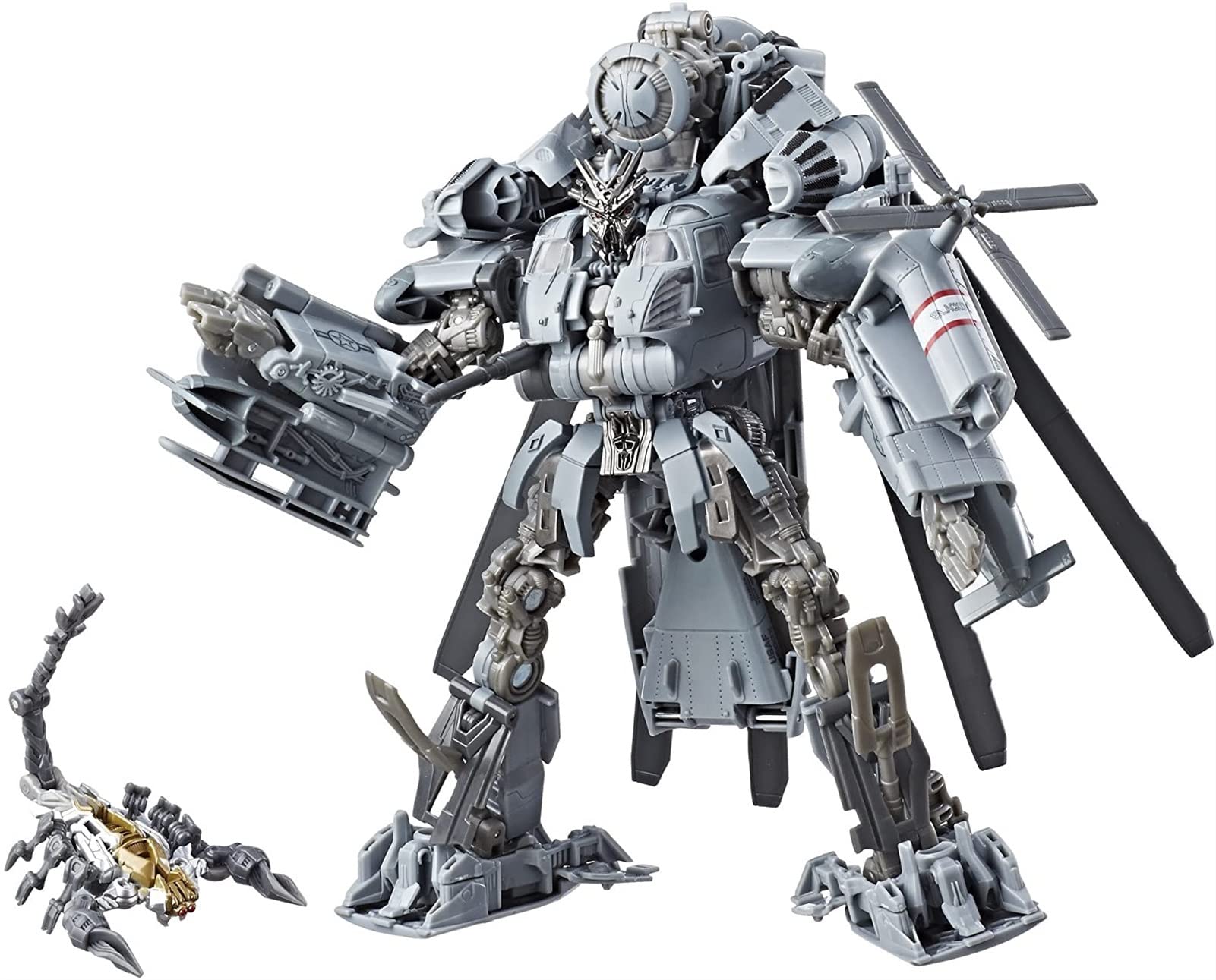 KSDS Transformer Toys Studio Series 08 Leader Class Movie 1 Blackout Action Figure 9.0-inch Collectible - Premium Decepticon Helicopter Robot for Display & Play - Perfect Gift for Transformers Fans & Collectors