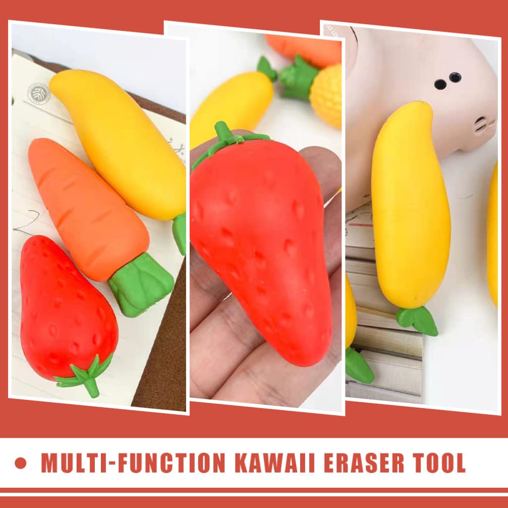 Operitacx 3-Pack Bulk Erasers for School Supplies - Non-Toxic TPE 3D Cartoon Pencil Erasers for Kids, Students & Toddlers - Perfect for Classroom, Homework & Art Projects