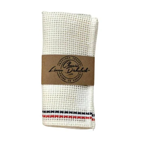 Premium Organic Linen Dish Cloths - Set of 6, Super Absorbent & Quick-Drying Kitchen Towels for Washing Dishes, Cleaning Countertops & Drying Hands - Eco-Friendly & Reusable Home Essentials