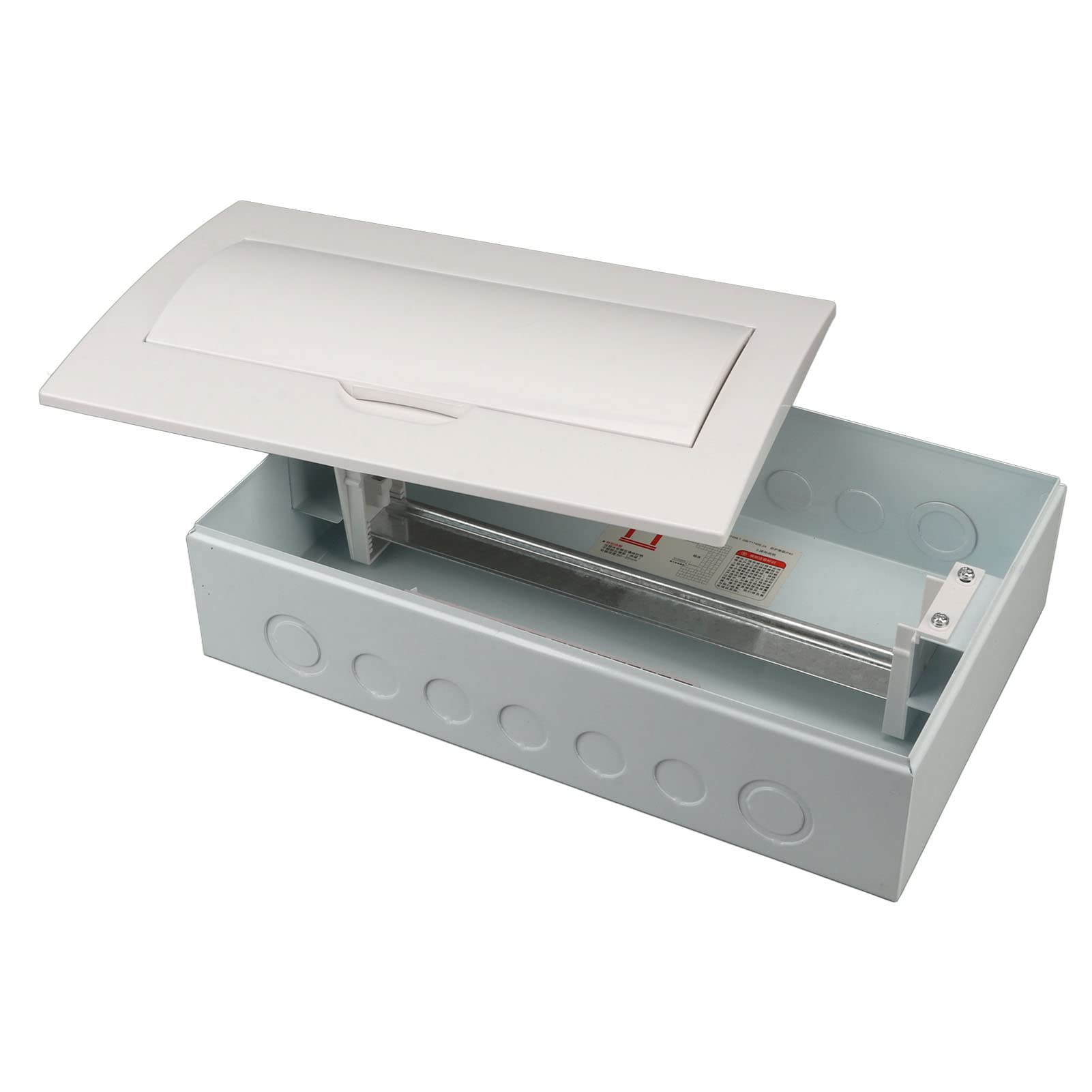 DIN Rail Mount Circuit Breaker Box - 15 Way Safe & Reliable Distribution Junction Box for Indoor & Outdoor Use - Perfect for Home, Office & Industrial Electrical Panels