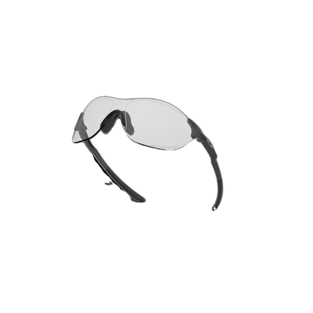 Oakley EVZero Swift Sunglasses - Steel/Clear 50% Black Iridium Lens (0OO9410 941006) - Lightweight Sports & Outdoor Performance Eyewear for Running, Cycling & Active Lifestyles