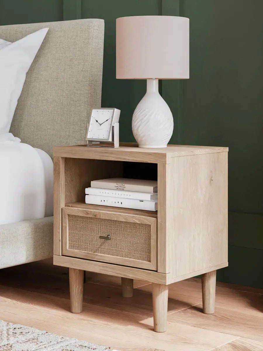 Modern Nightstand with Drawer - Cielden B1199 Bedside Table for Bedroom, Living Room, or Office - Stylish Storage End Table with Solid Wood Frame