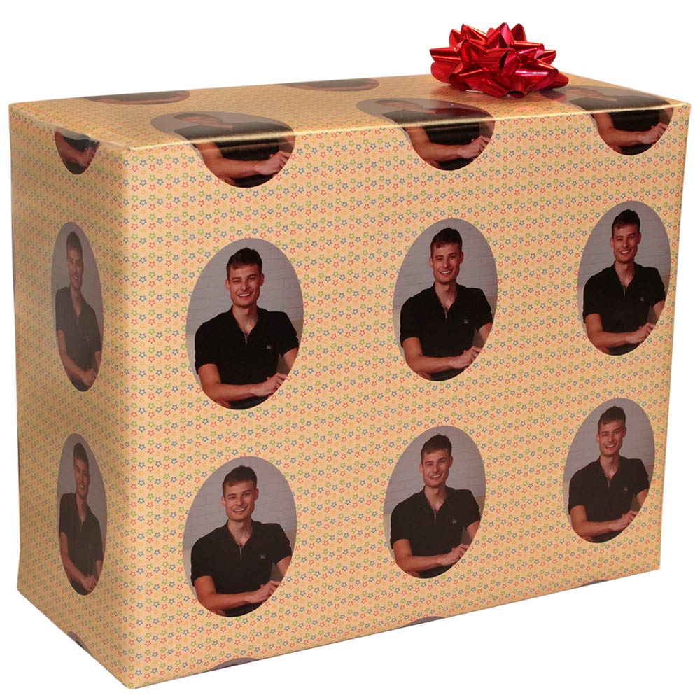 Personalized Gift Wrapping Paper - Custom Birthday Wrapping Paper for Men, Women & Kids - Colorful Unique Cute Design - Perfect for Christmas, Birthdays & Special Occasions