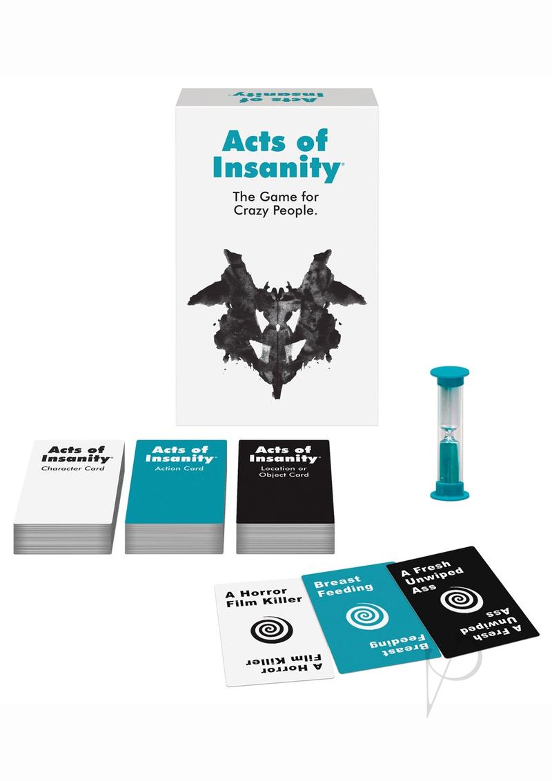 Acts Of Insanity Fun Party Card Game for Adults - Hilarious Group Game Night, Icebreaker & Drinking Game for Social Gatherings