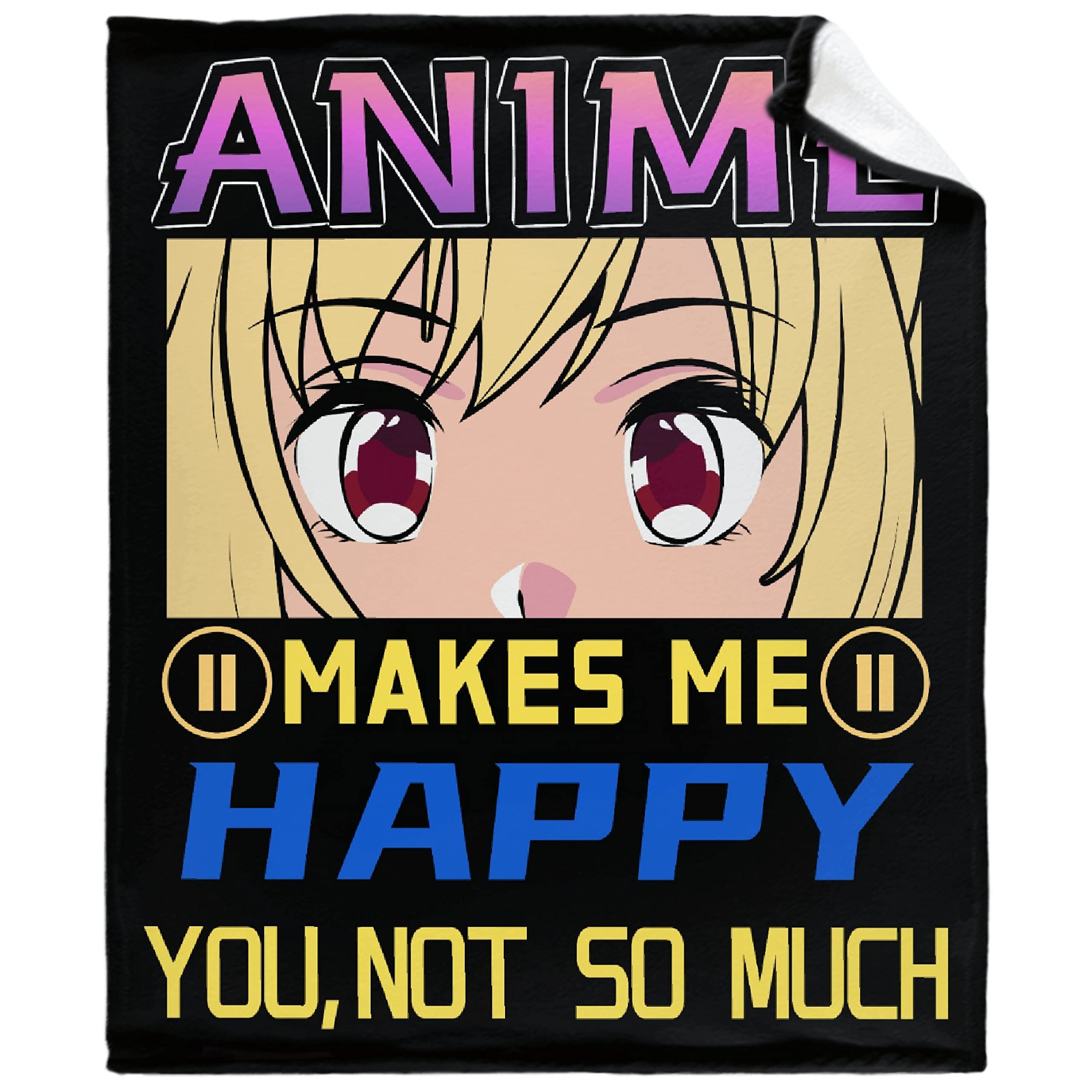 Anime Blanket - Soft Lightweight Warm Cozy Flannel Fleece Throw (90
