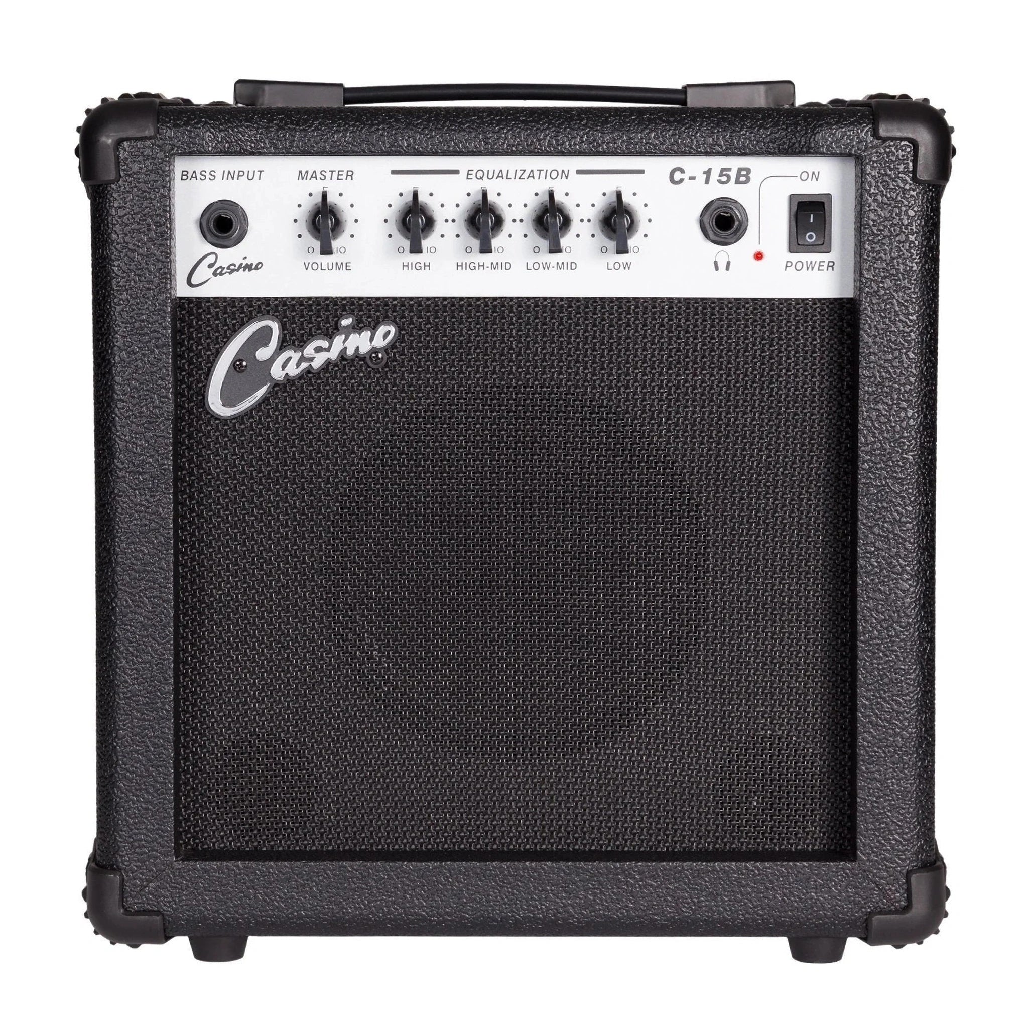 15 Watt Bass Amplifier for Guitar & Electric Bass - Portable Mini Amp for Home, Studio & Live Performances