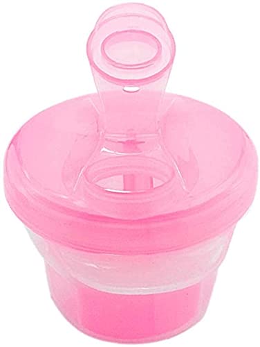 Baby Formula Dispenser & Powdered Milk Storage Container - Portable Food Box for Snacks, Travel, Indoor & Outdoor Use - Practical & Convenient (Pink) | Ideal for Traveling, Camping, and On-the-Go Feeding