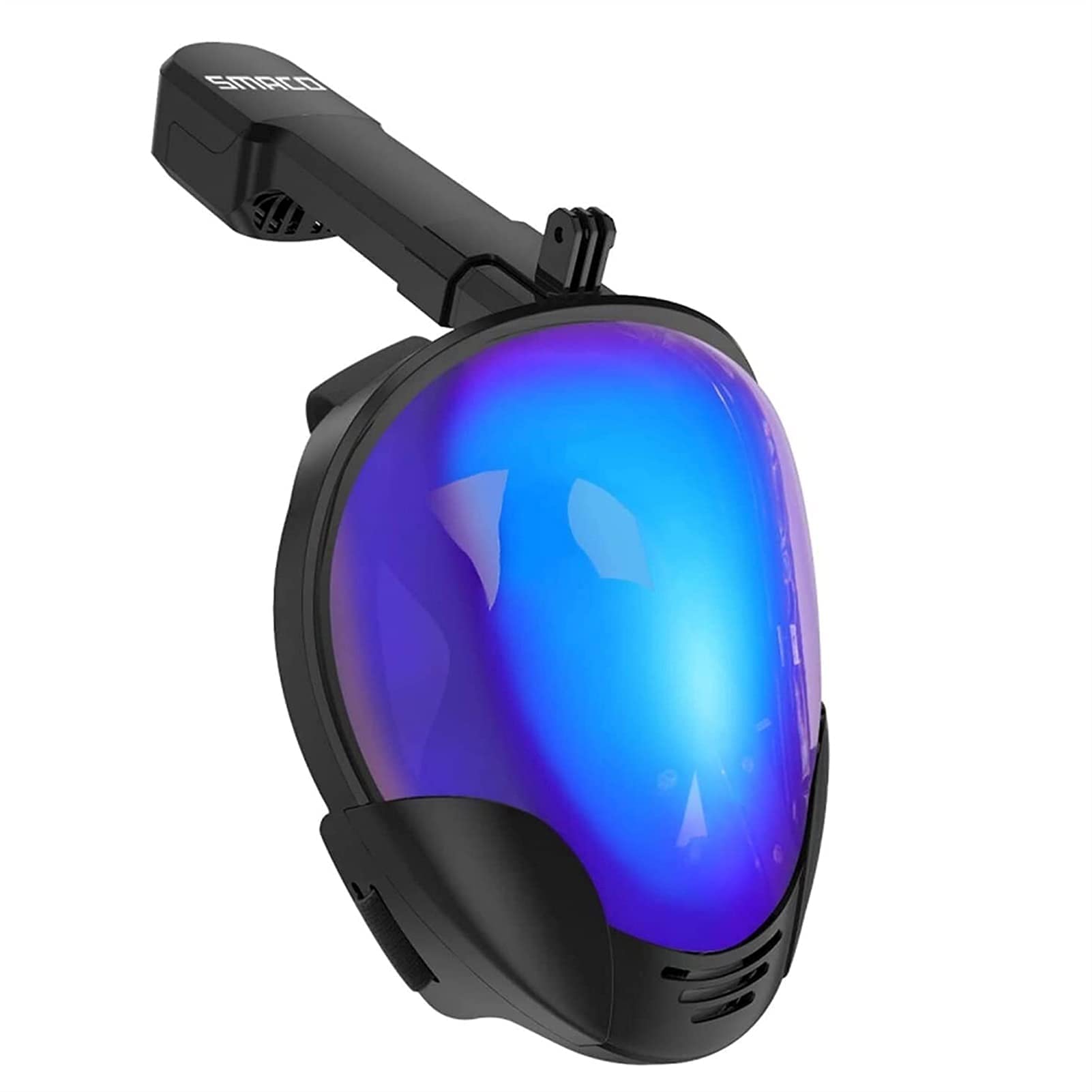 **Full Face Snorkel Mask for Adults & Kids - Anti-Fog, Anti-Leak, UV Protection with Free Breathing System | Upgraded Dry Top Safety Design for Scuba Diving, Snorkeling & Beach Vacations**