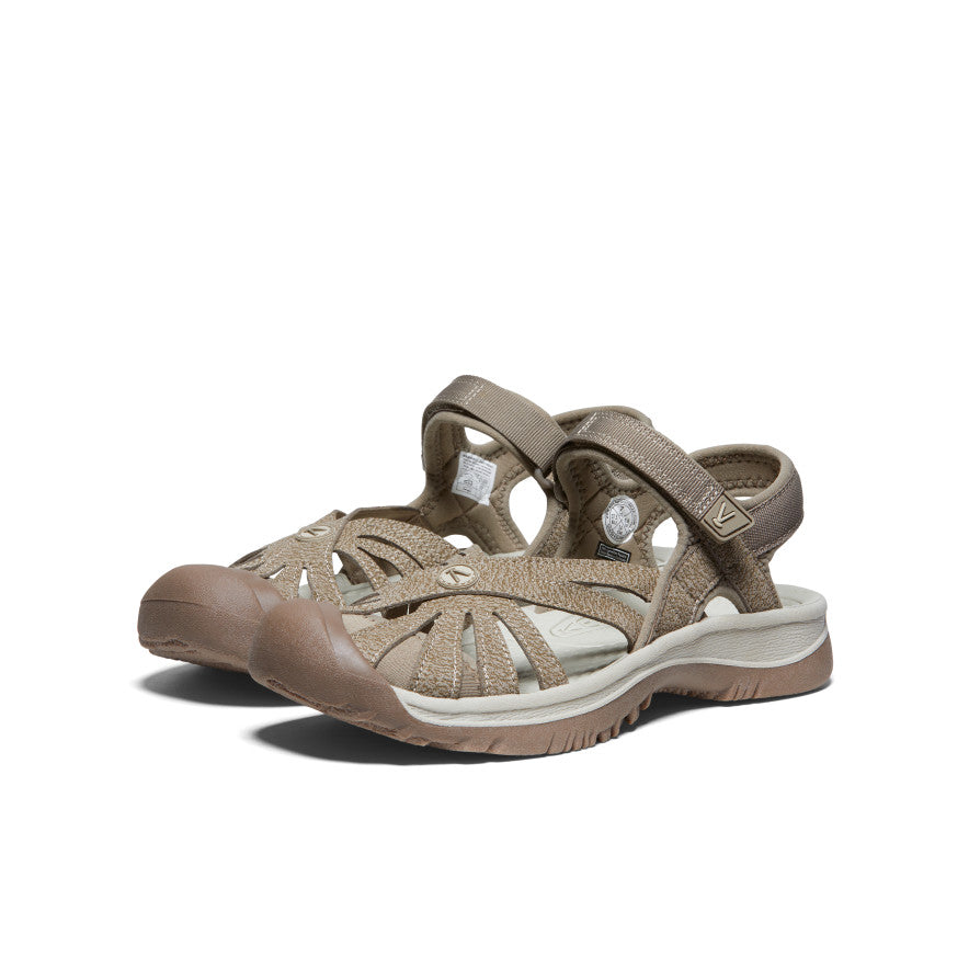 Women's Rose Sandal - Comfortable Summer Casual Shoes in Brindle/Shitake Colors | Perfect for Beach, Vacation, and Everyday Wear