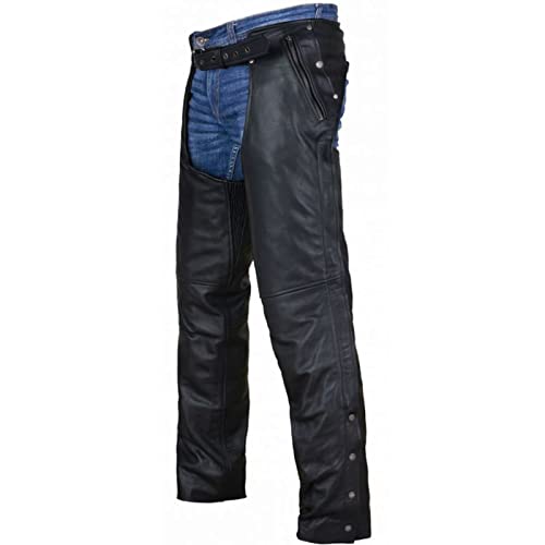 01 - Black Chaps With Removable Liner