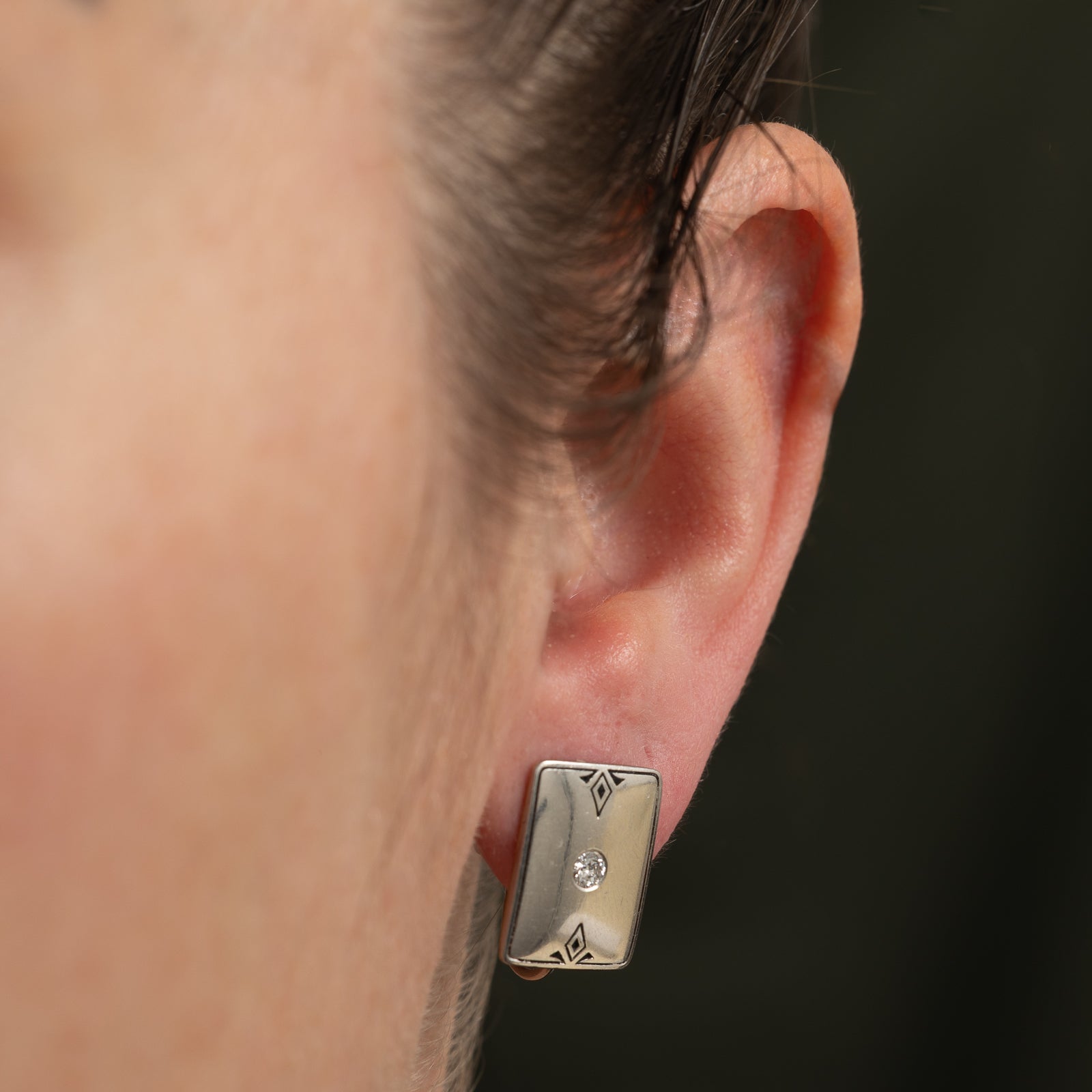 Diamond Clip-On Earrings for Women | 0.14ctw Genuine Birks Style | Perfect for Weddings, Parties & Special Occasions