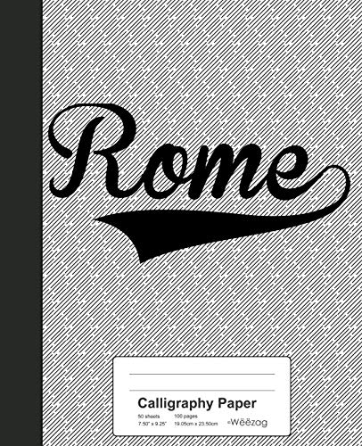 Premium Calligraphy Paper Notebook - ROME Calligraphy Practice Journal with Smooth Writing Surface | Ideal for Hand Lettering, Brush Pen Art, and Creative Journaling