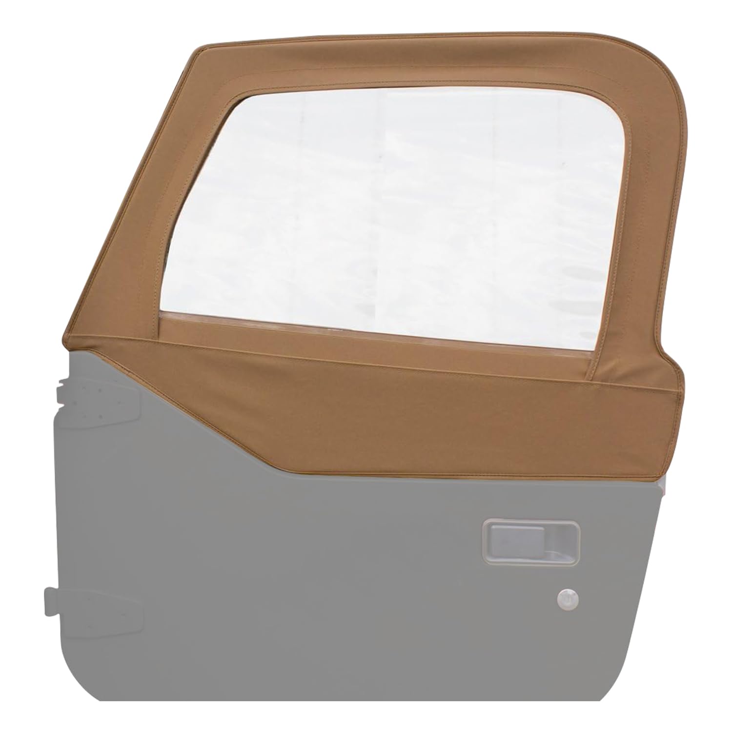 Sierra Offroad Jeep Half Doors for 1997-2006 Jeep Wrangler TJ - Spice & Denim Vinyl - 2 Door Skins with Clear Plastic Windows - OEM Precision Fit Replacement - Upper Door Skin Set of 2 - Perfect for Off-Roading, Trail Riding & Jeep Customization