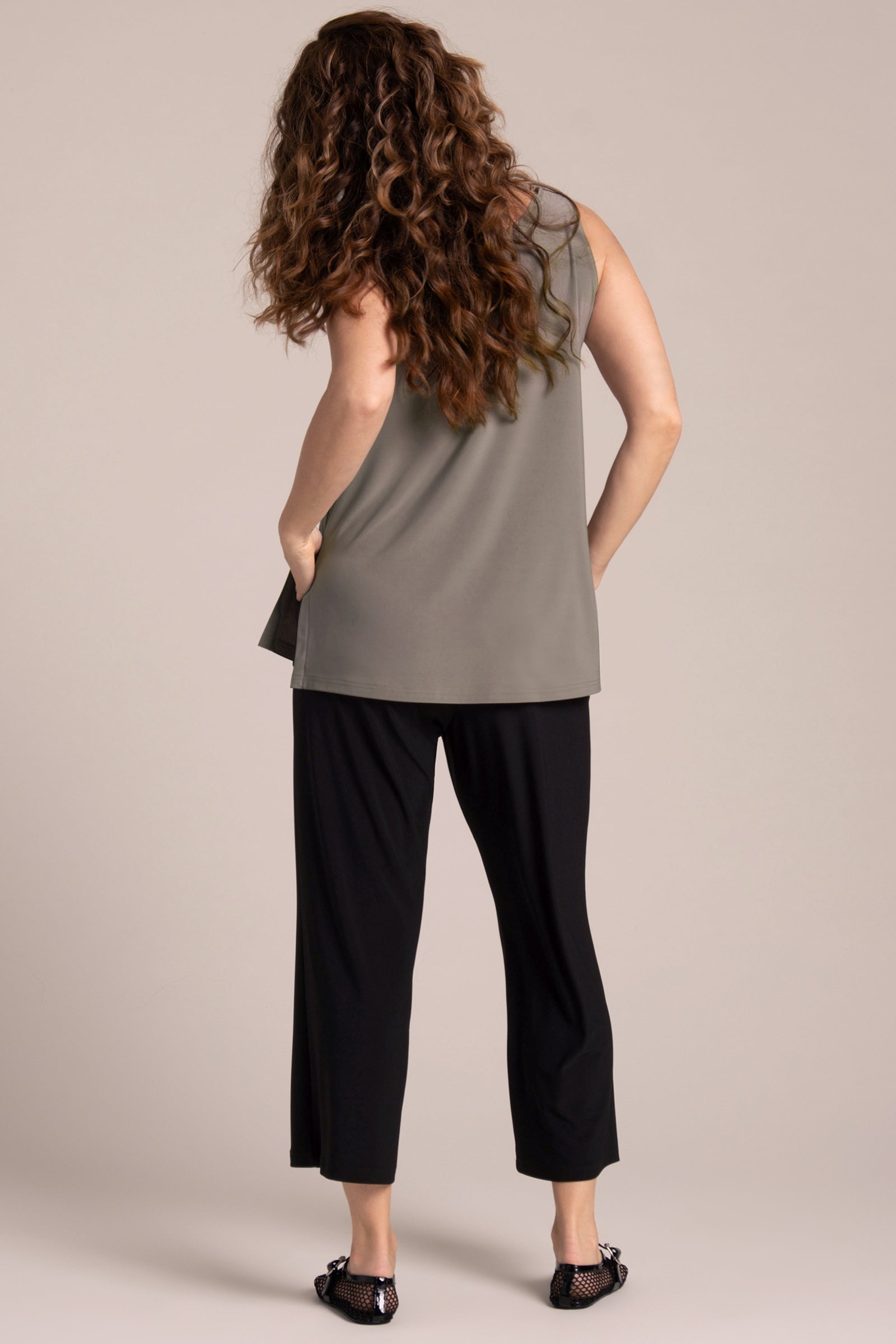 Go To Tank Relax | Taupe - Soft and Comfortable Women's Casual Tank Top for Everyday Wear, Lounge, and Yoga