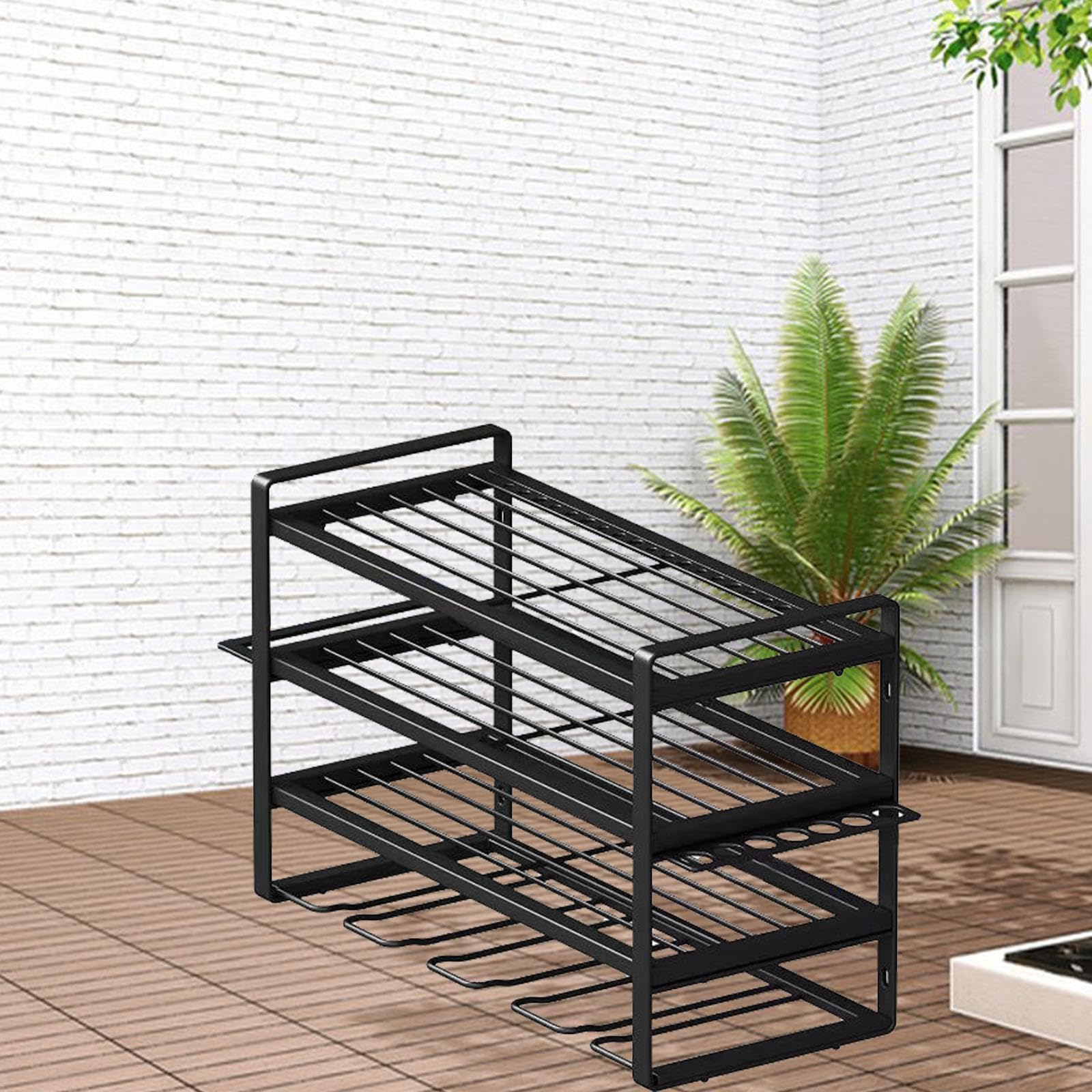 Gralara Heavy Duty Power Tool Storage Rack - Wall Mounted Organizer for Garage, Workshop & Home - Perfect for Drills, Saws & Power Tools Organization