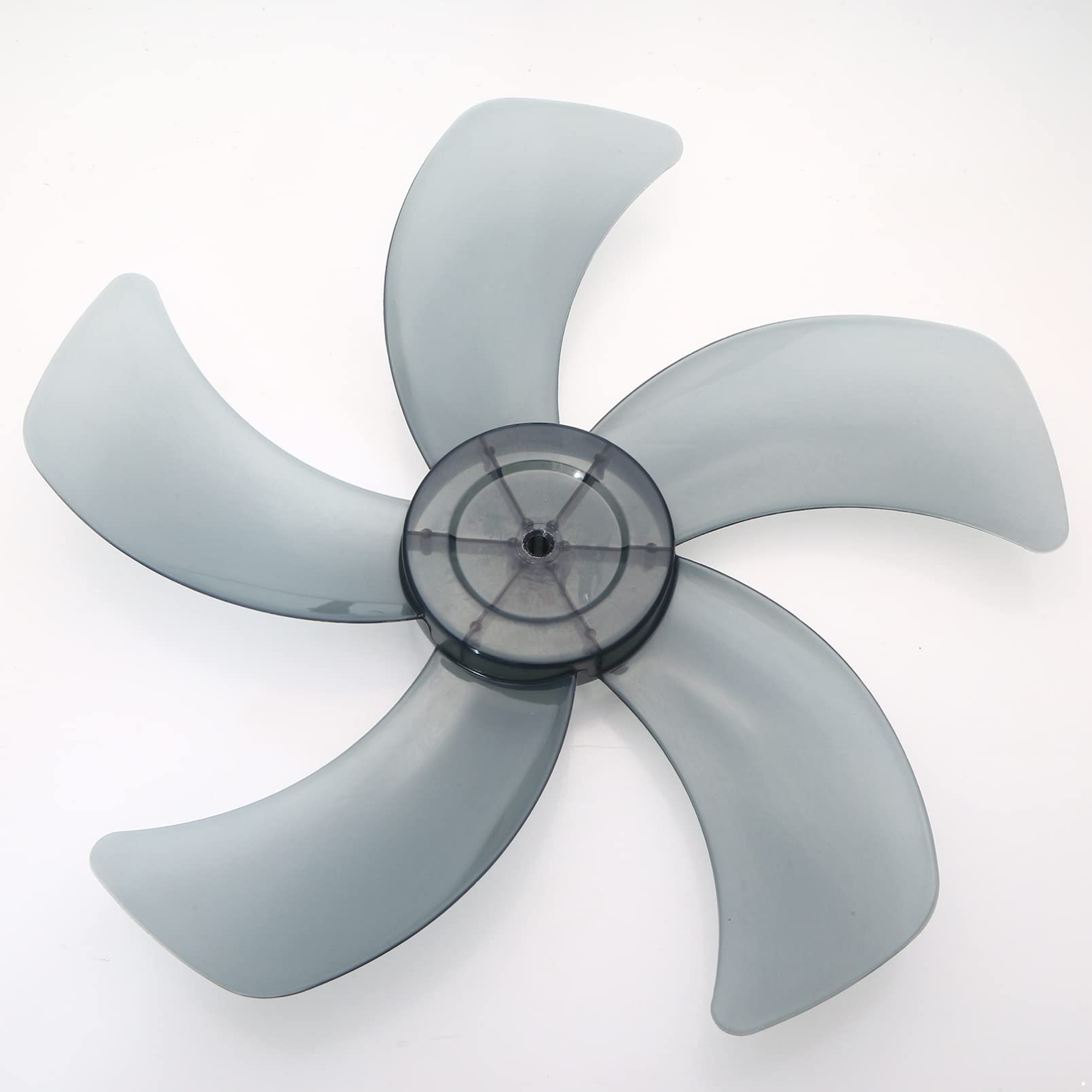 16 Inch Universal Plastic Fan Blade Replacement with Nut Cover - Compatible with Standing Pedestal & Table Fans - Durable Black Accessory for Home, Office & Outdoor Cooling