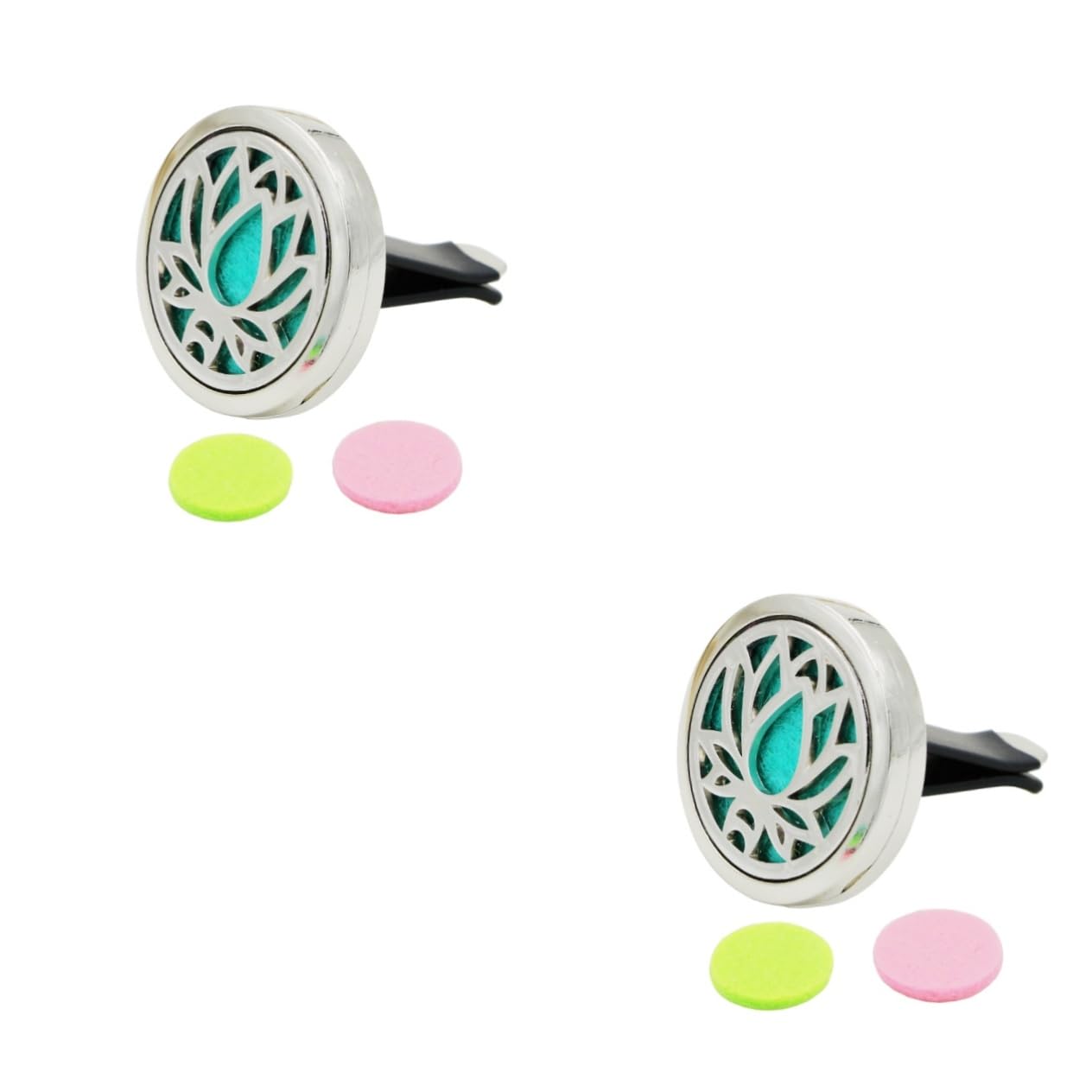 FAVOMOTO 2 Pack Car Air Freshener Diffuser - Essential Oil Aromatherapy Diffuser for Vehicles, Home & Office | Long-Lasting Fragrance, Stylish Design for Car Interior & Room Decor