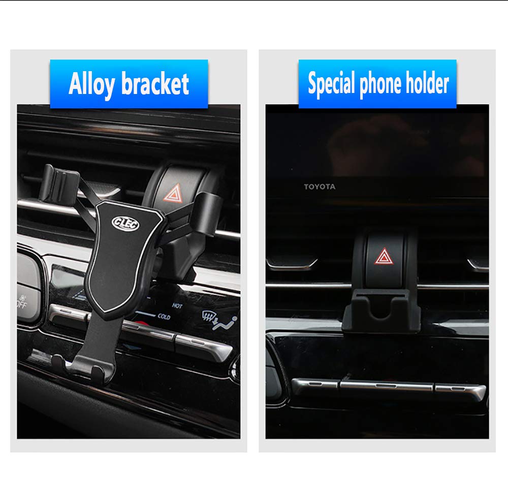 Universal Car Phone Holder for Toyota CHR 2017-2021 - Adjustable Air Vent & Dashboard Phone Mount - Compatible with iPhone, Samsung & 4-7 Inch Smartphones - Perfect for Hands-Free Driving & GPS Navigation