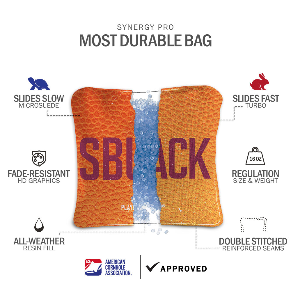 Premium Cornhole Bags Set - Regulation Size & Weight for Professional Play - Perfect for Tailgating, Backyard Games, and College Campuses Like Virginia Tech Blacksburg