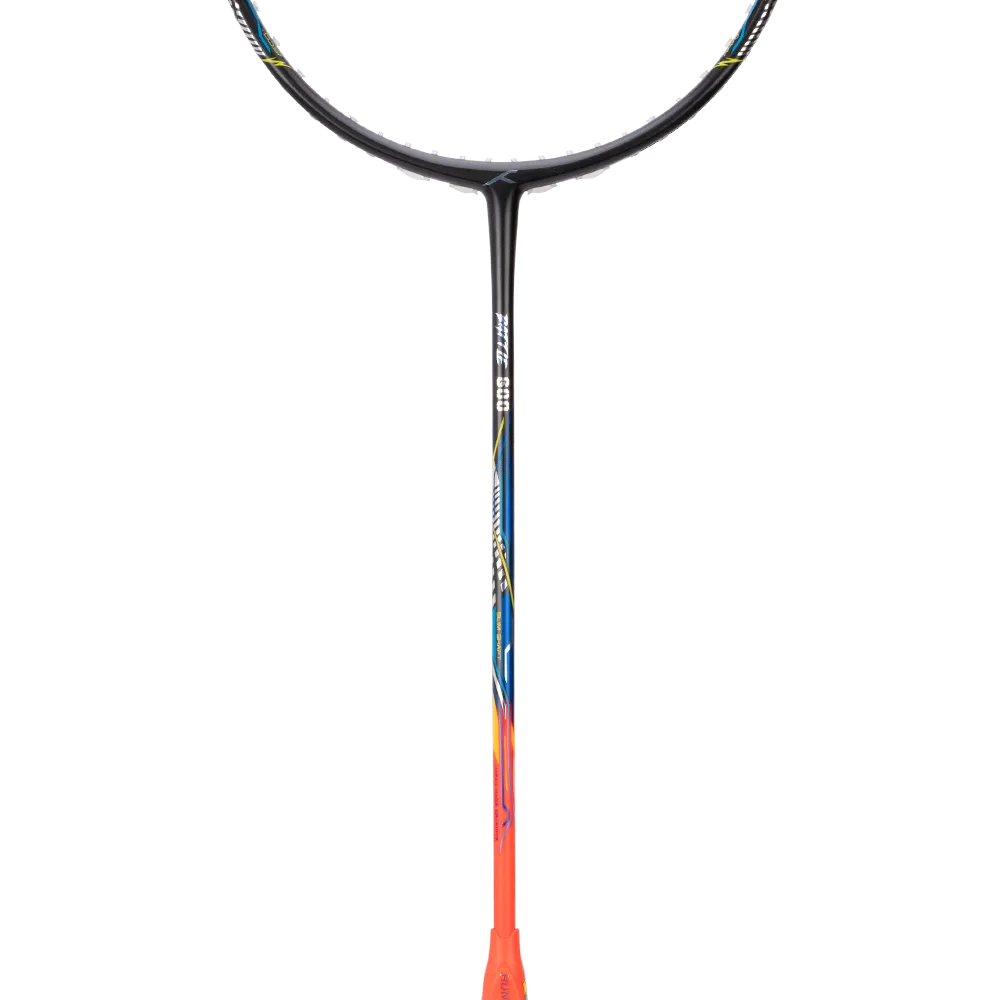 HNDRD Battle 600 Professional Badminton Racket - Lightweight Carbon Fiber Shuttlecock Racket for Advanced Players | Perfect for Tournaments & Backyard Games
