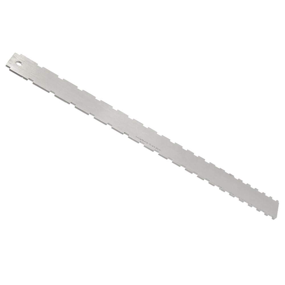 Fret Ruler for Guitar - Precision Fretboard Measuring Tool with Notched Design | Perfect for Measuring Fret/String Distance & Guitar Neck Repair | Essential Guitar Scale Tool for Luthiers & Musicians | Ideal for Guitar Setup, Maintenance & DIY Repairs