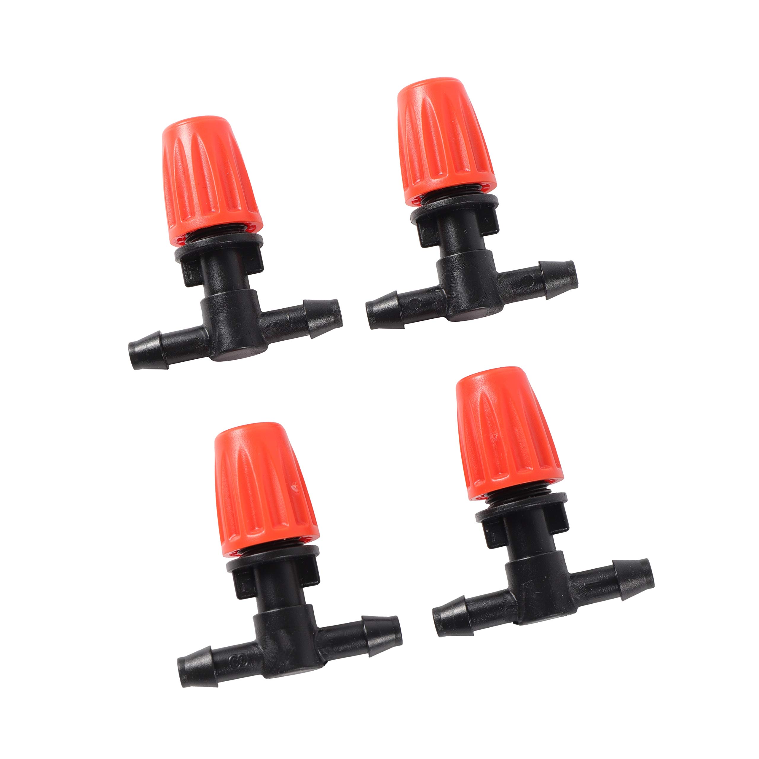 Adjustable Drip Irrigation Nozzle with Tee Joint - 5PCS Garden Watering Misting Sprinkler for 4/7mm Hose - Perfect for Greenhouse, Lawn Cooling & Plant Hydration