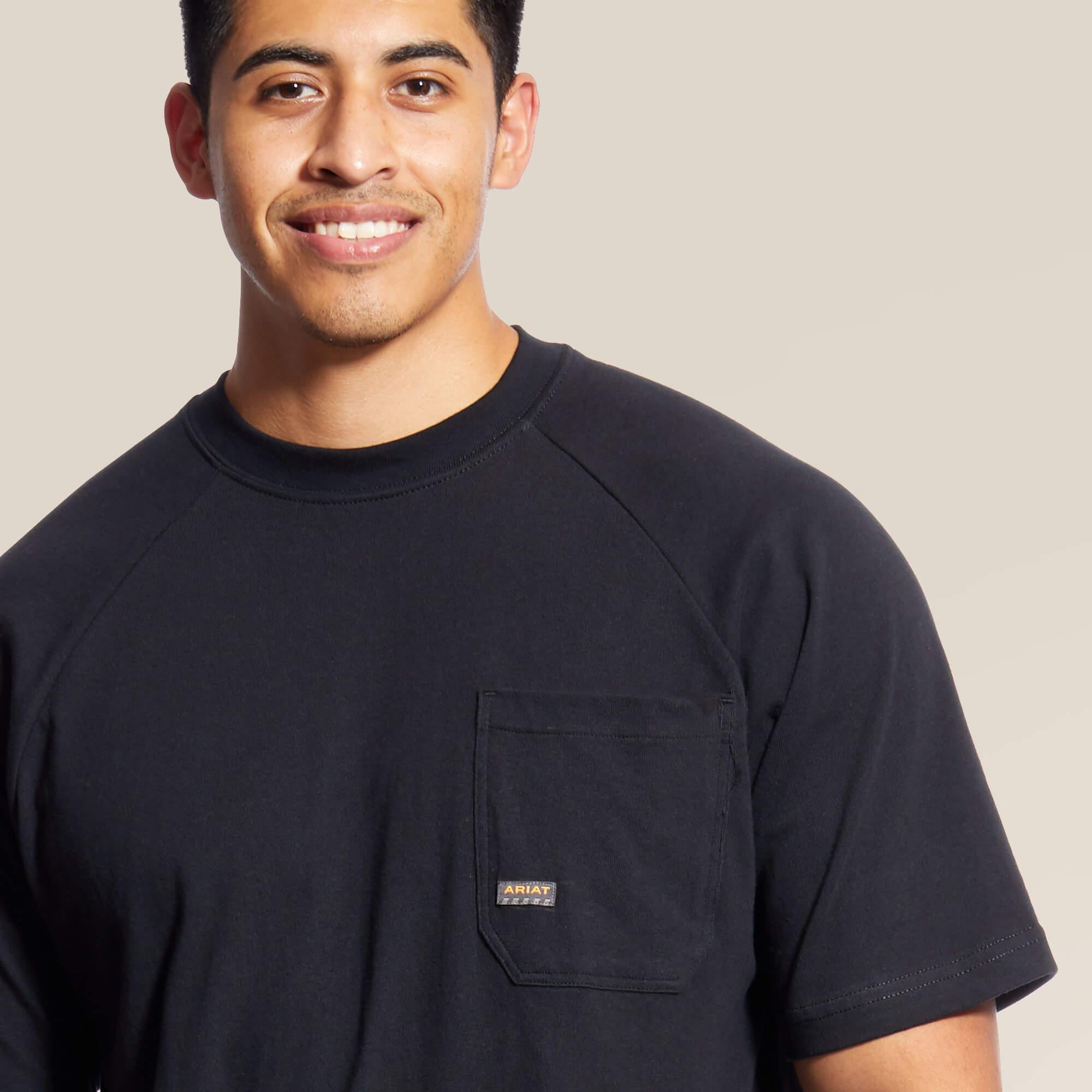 Premium Rebar Cotton Strong T-Shirt for Men - Durable & Comfortable Black Tee - Ideal for Workouts, Gym, and Casual Wear
