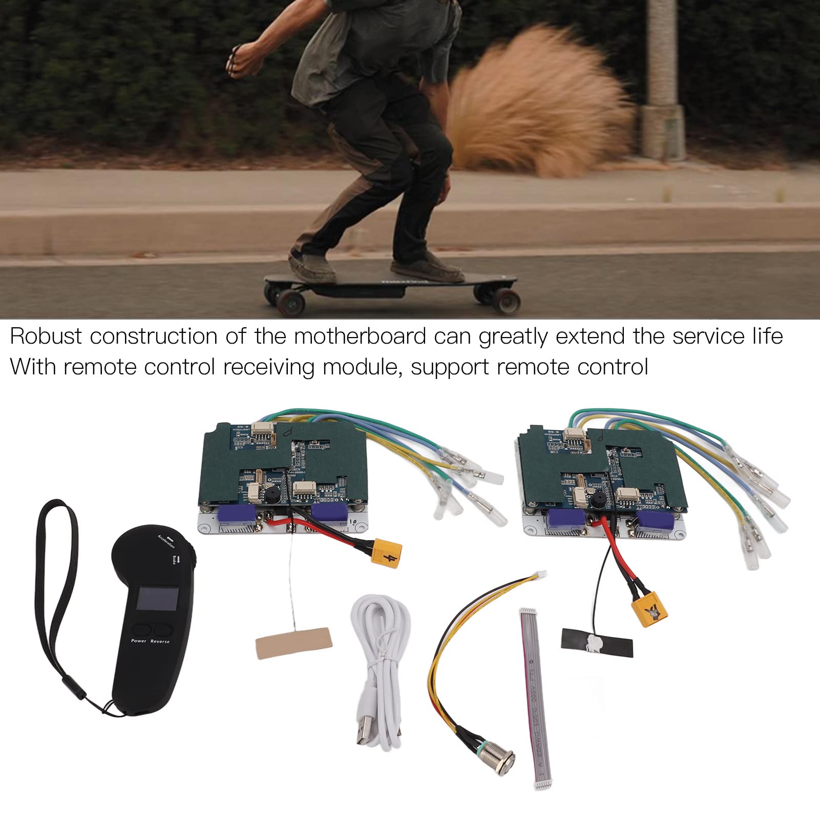 Ranvo 4WD Electric Scooter - Super Durable Belt Drive with Switch Control for Skateboards & Off-Road Adventures | Perfect for Commuting, Campus Travel & Outdoor Exploration