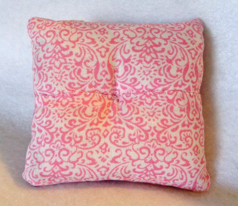 Lavender Scented Alpaca Fiber Pin Cushion with Crushed Walnut Shells - Purple & Pink Sewing Accessory for Needlework, Quilting, and Embroidery Projects