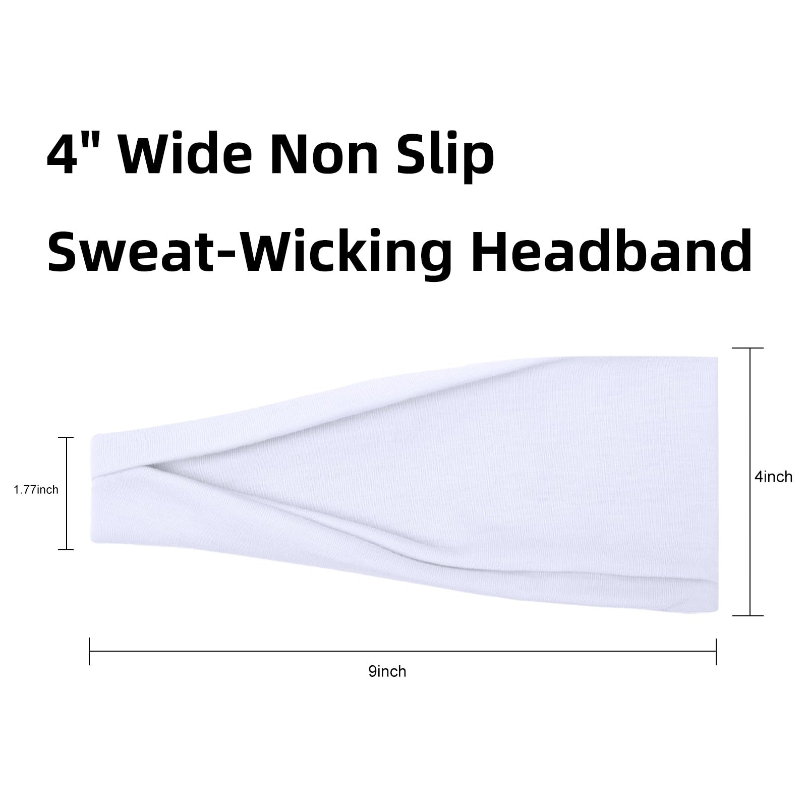 Trendy Floral Headbands for Women - Non-Slip Stretchy Yoga Headbands, Workout Hair Accessories & Fashionable Everyday Wear | Perfect for Gym, Running, Tennis and Casual Outfits