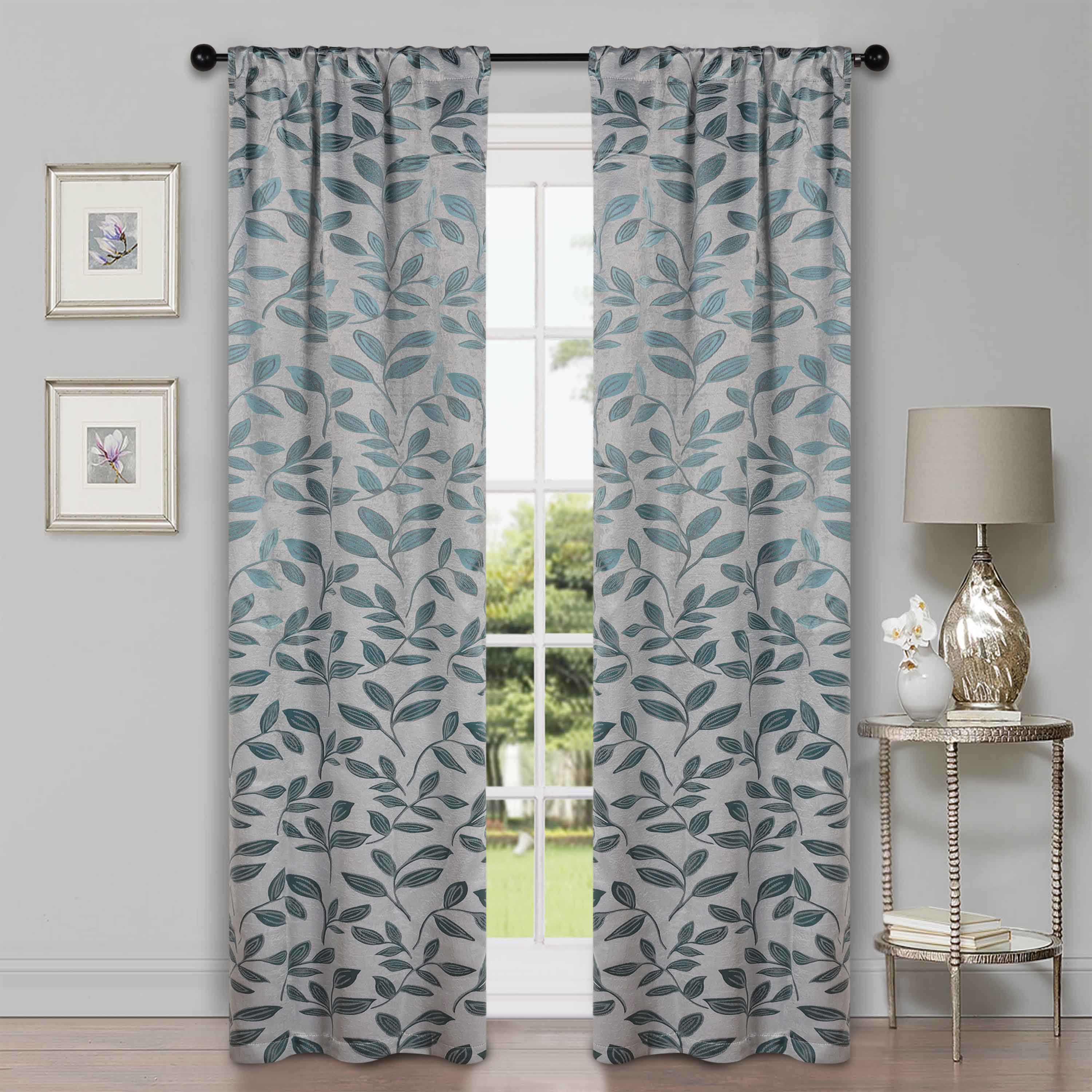 Blackout Curtains with Rod Pocket - Set of 2 Panels for Room Darkening & Privacy - Perfect for Bedrooms, Living Rooms & Home Theater