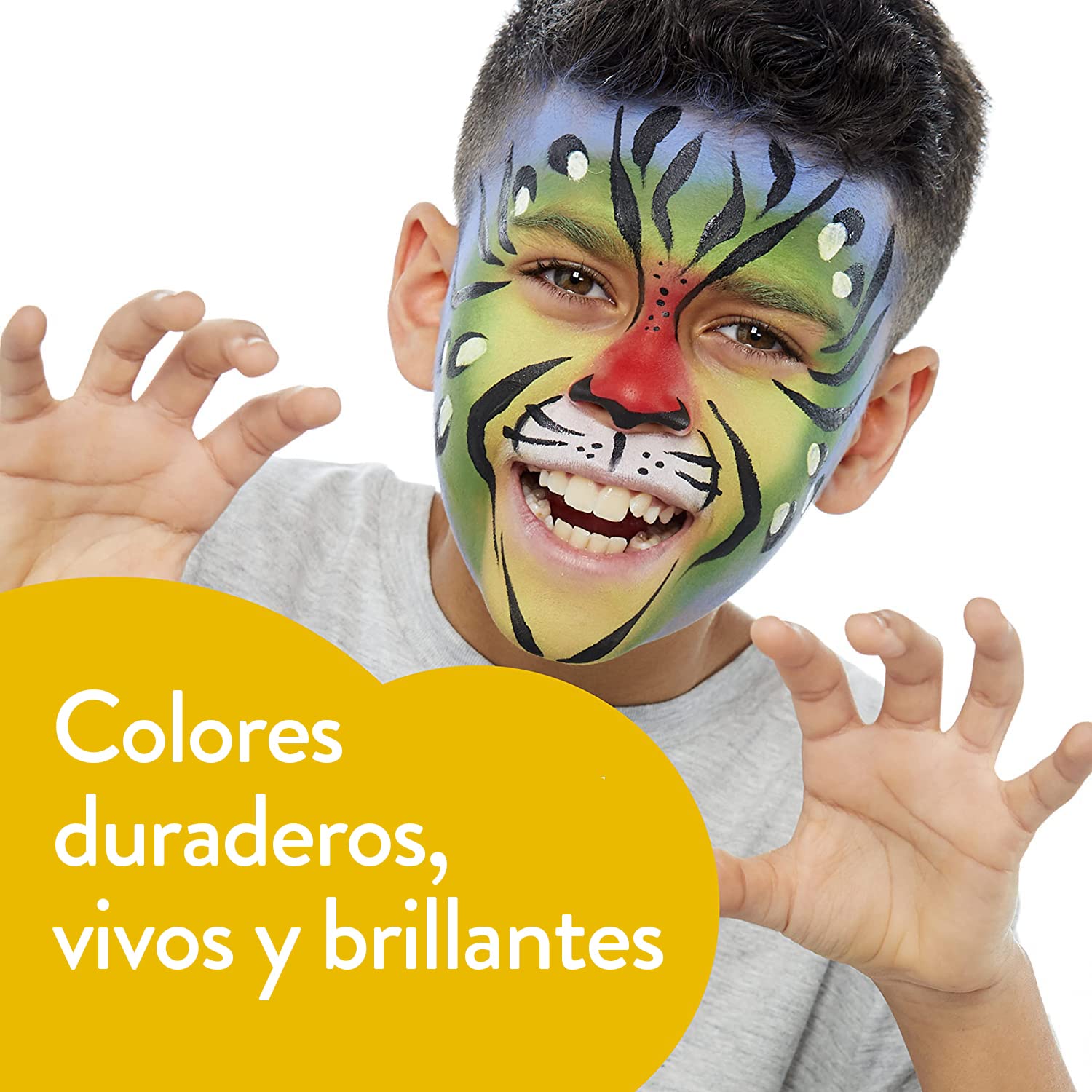 Snazaroo 3-Piece Halloween Face Paint Set - Black, White, Orange - Water-Based for Kids & Adults - Perfect for Costume Parties & Events