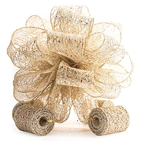 Champagne Glitter Mesh