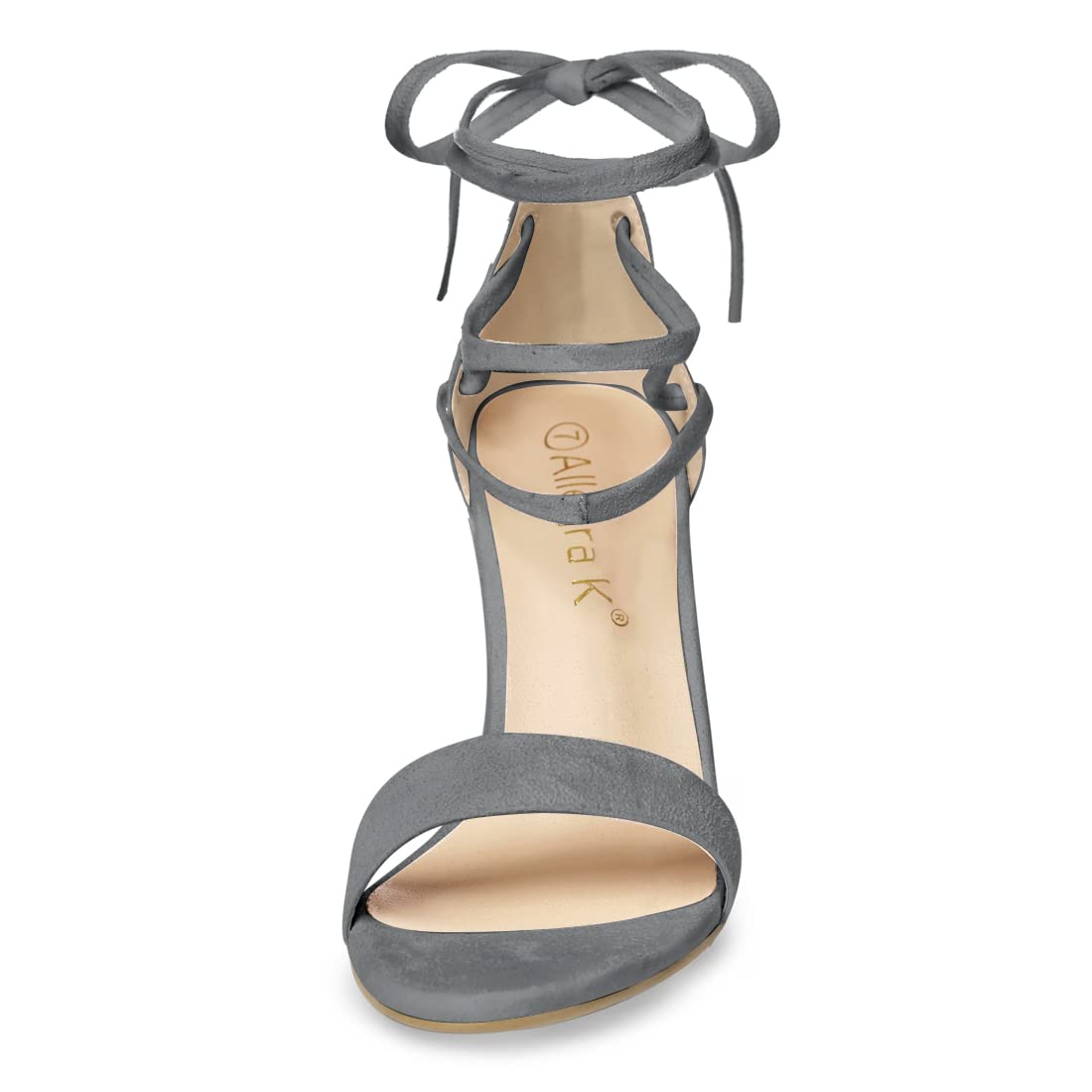Allegra K Women's Strappy Tie-Up Chunky High Heel Sandals - Sexy Summer Dress Shoes for Parties, Weddings & Date Nights