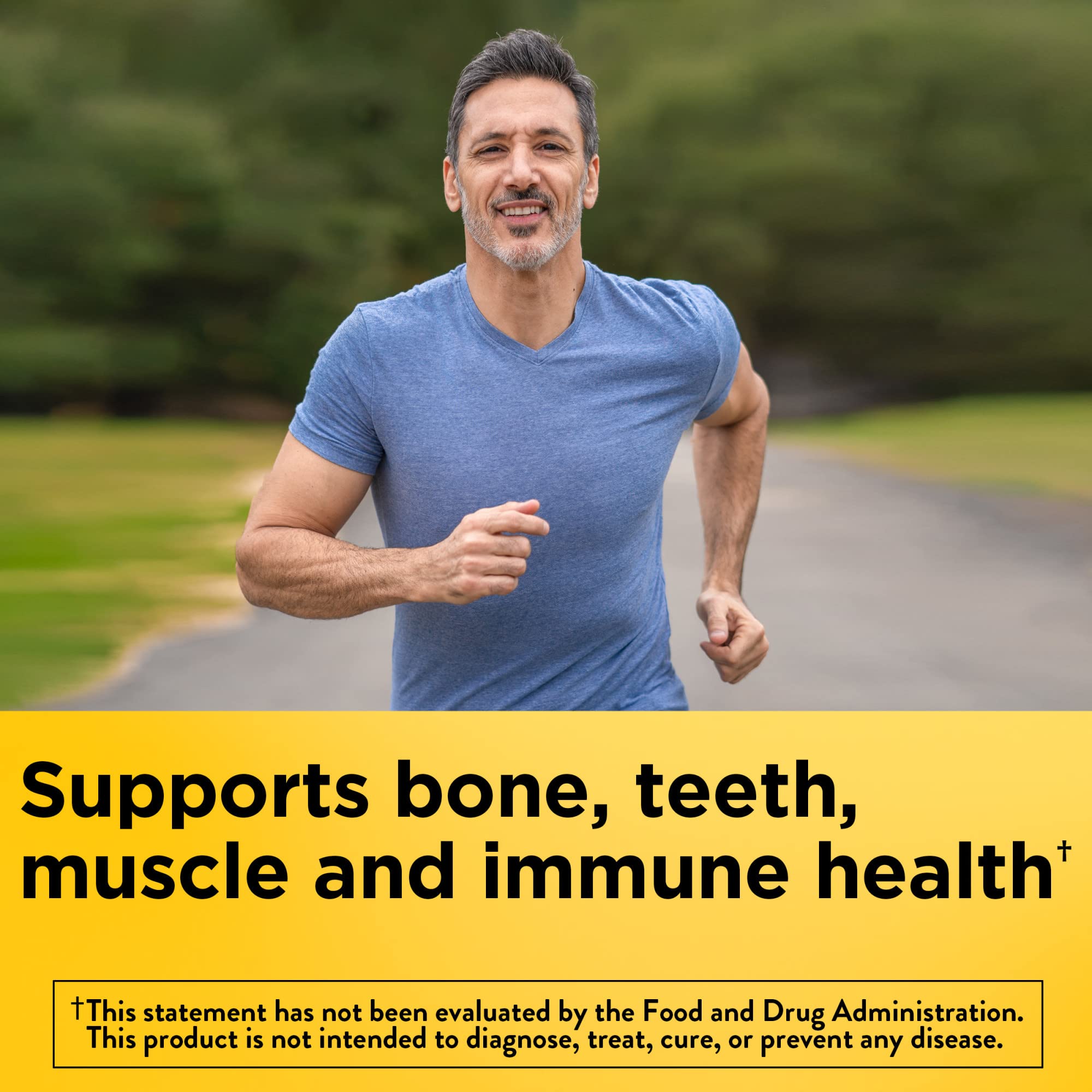 Nature Made Maximum Strength Vitamin D3 10000 IU (250 mcg) Softgels - Bone, Teeth & Immune Support Supplement - 60 Count (60 Day Supply) - Supports Muscle Function & Overall Wellness - Ideal for Indoor Lifestyles & Low Sunlight Areas