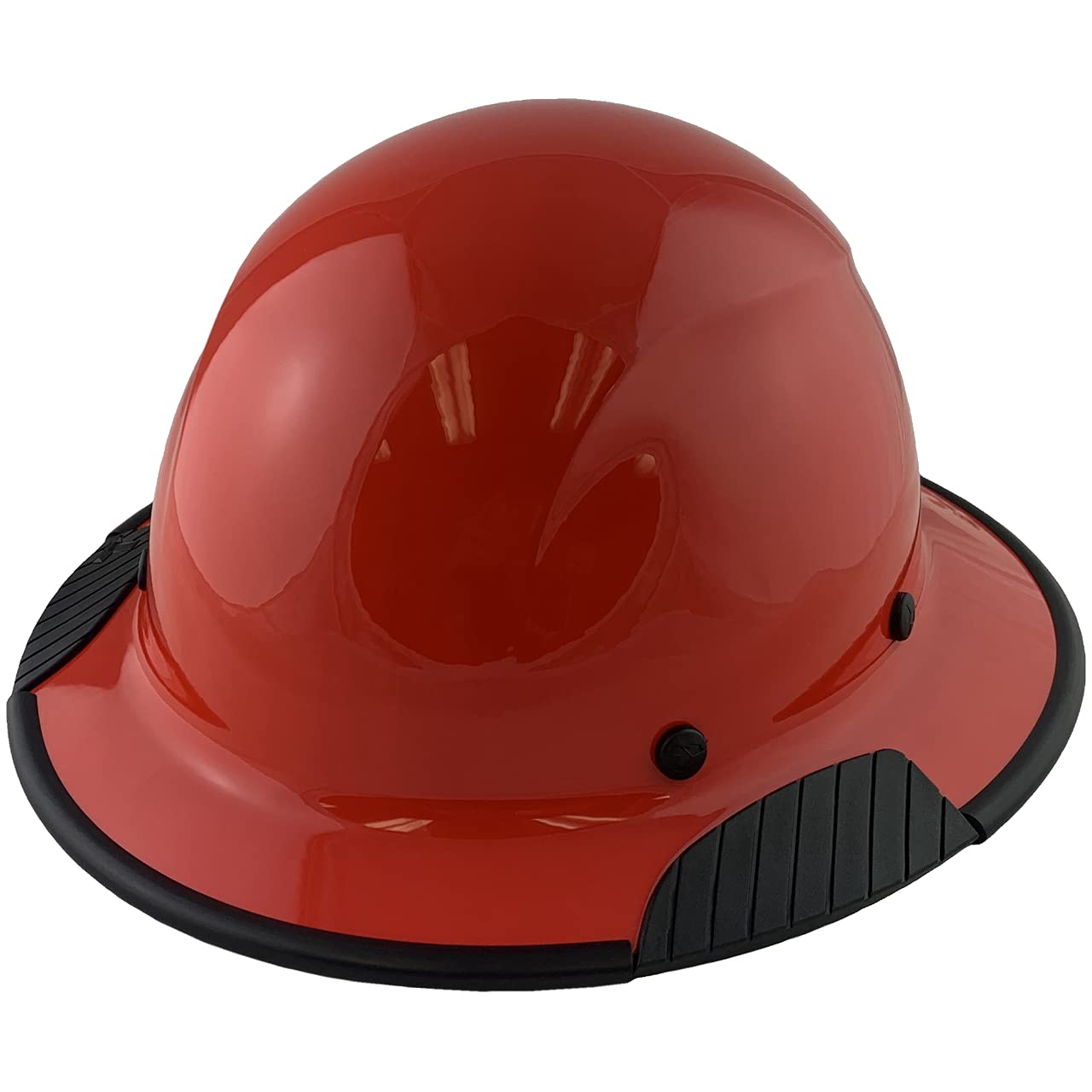 DAX Fiberglass Composite Hard Hat with Tote - ANSI Certified Full Brim Safety Helmet in Factory Red with Protective Edging for Construction, Industrial & DIY Projects