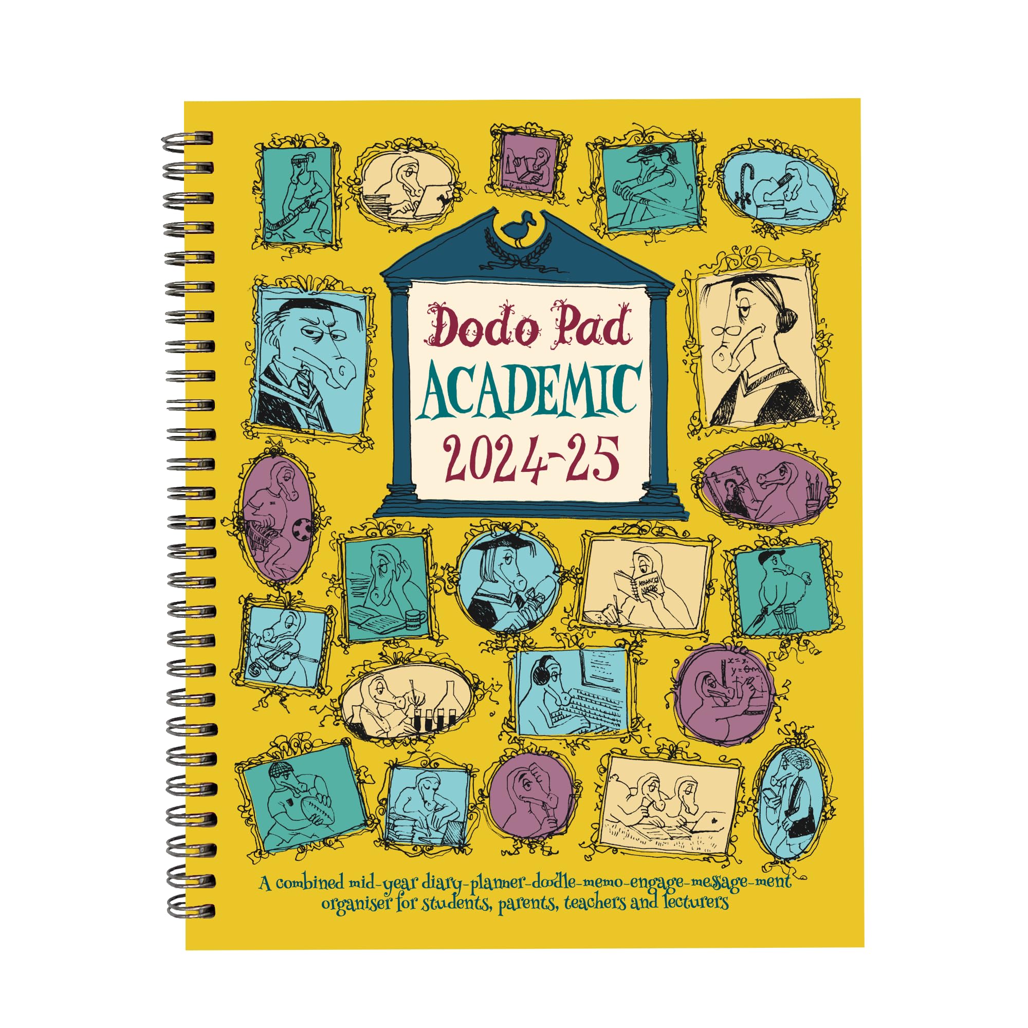 The Dodo Pad Academic 2024-2025 Mid Year Desk Diary Planner - Week to View Student Organizer for Teachers, Parents & Scholars | Perfect for School Scheduling, Homework Tracking & Classroom Planning