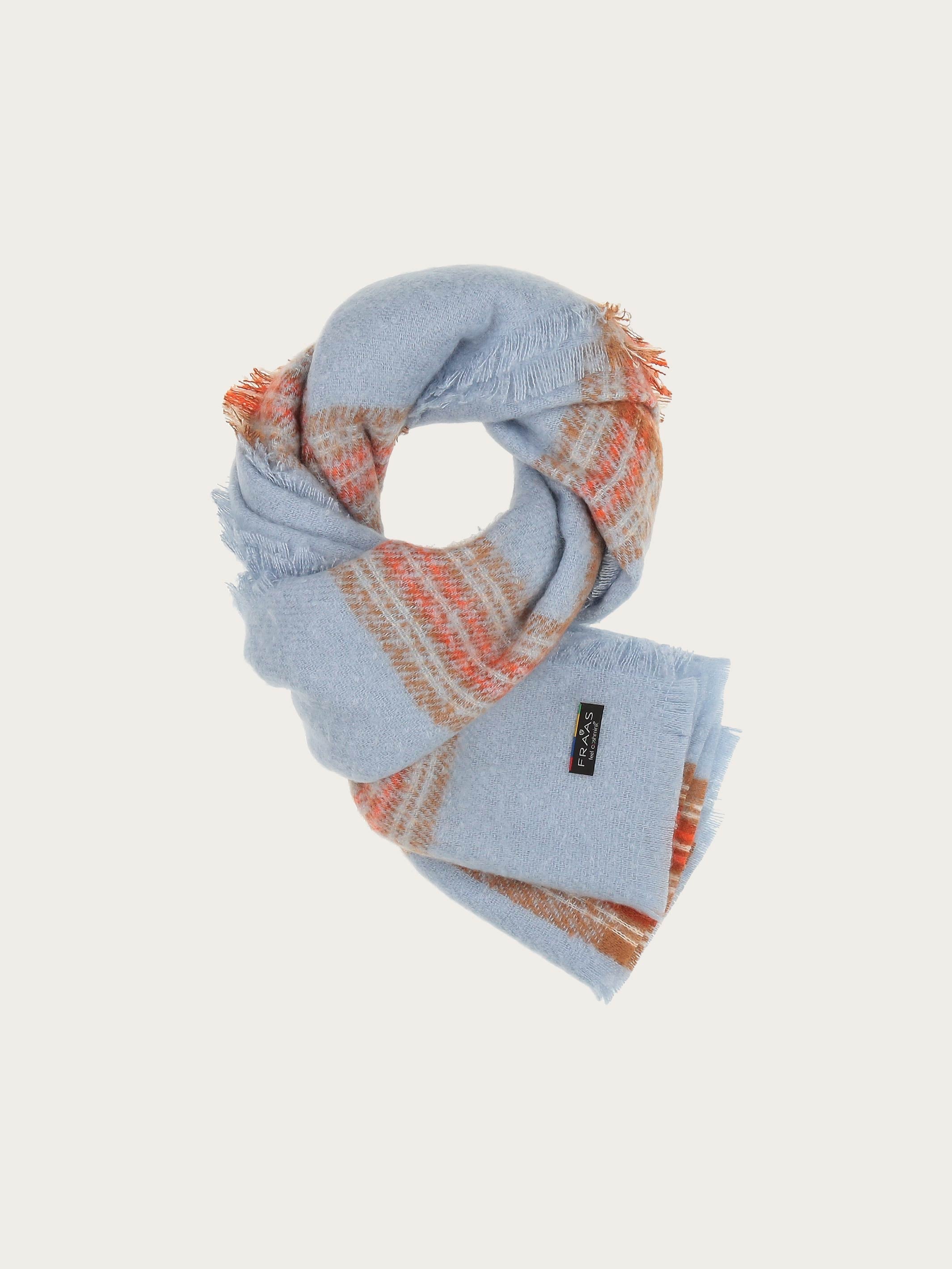 Bouclé Check Wrap - Soft & Stylish Knit Shawl for Women, Perfect for Fall & Winter Fashion, Office, Travel & Cozy Evenings
