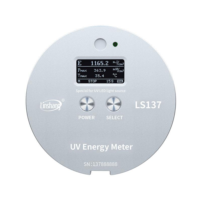 LS137 UV Energy Meter - Accurate Ultraviolet Radiation Intensity Tester for Curing Exposure Machines | Perfect for UV Curing, Printing, and Coating Applications