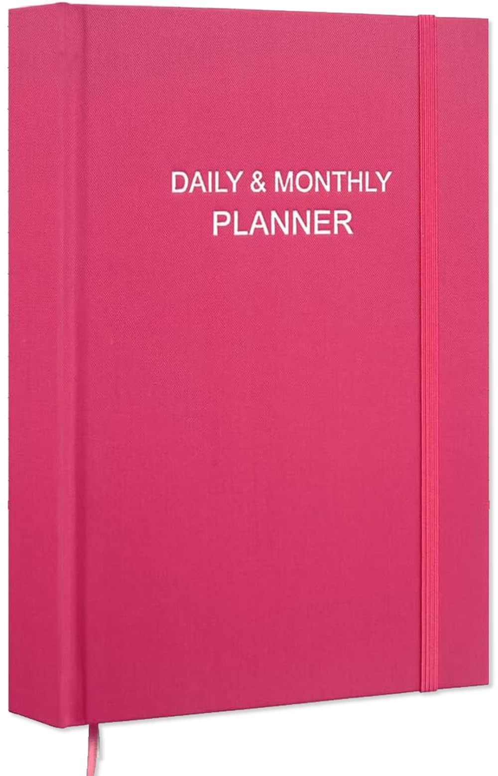 2025 ADHD Daily & Monthly Planner - Undated Two Pages Per Day for Focus & Goal Achievement, 5.8''×8.3'' Pink Planner for Students & Professionals - Perfect for Time Management, Productivity & Stress Reduction