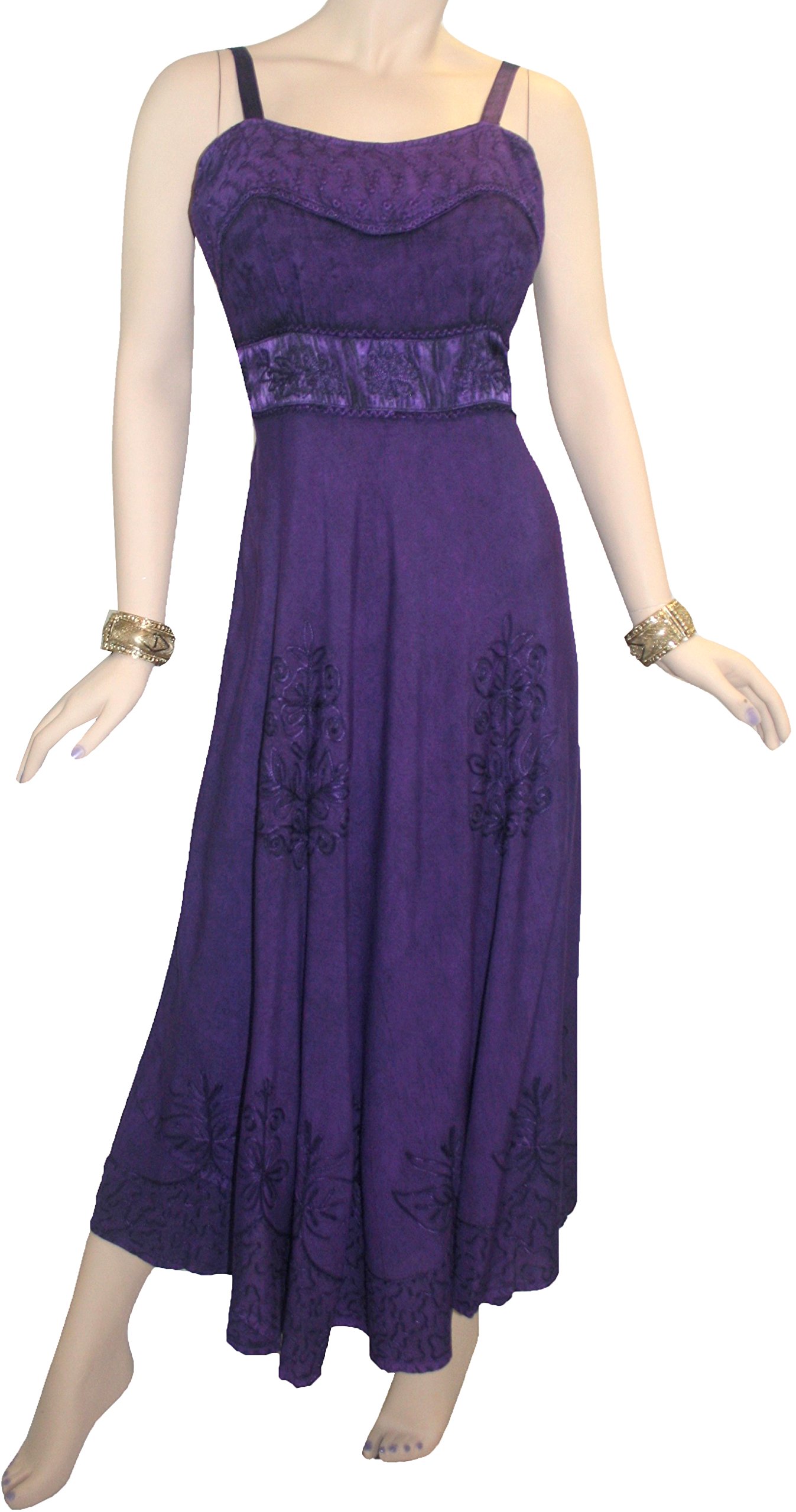 Agan Traders Women's 2025 Spring Summer Sleeveless Empire Waist Renaissance Vintage Floral Summer Dress - Perfect for Weddings, Parties & Boho Fashion