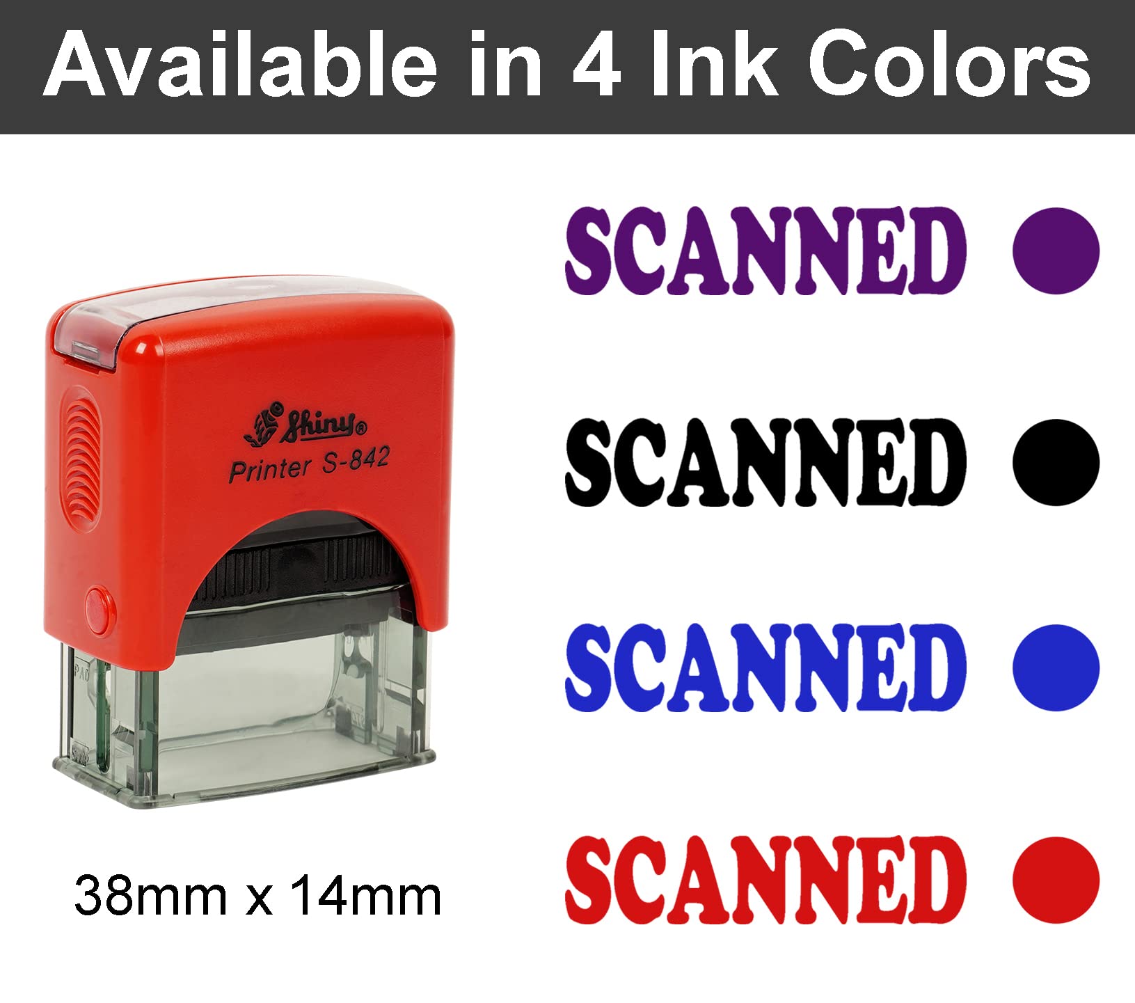 Custom Self-Inking Rubber Stamps for Office & Business - Printtoo Scanned Shiny Stamps - Perfect for Documents, Certificates, and Mailings