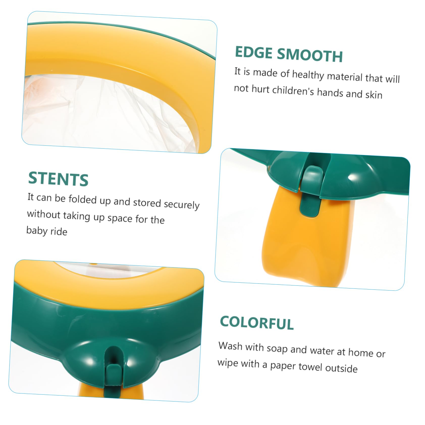 Portable Travel Toilet Seat - Compact & Lightweight Folding Potty for Kids & Adults - Ideal for Camping, Road Trips & Emergency Use
