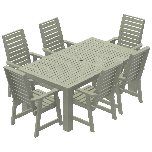 Glennville 7-Piece Dining Set - Modern Wooden Table & Chairs for Kitchen, Dining Room, Patio | Perfect for Family Meals & Entertaining Guests