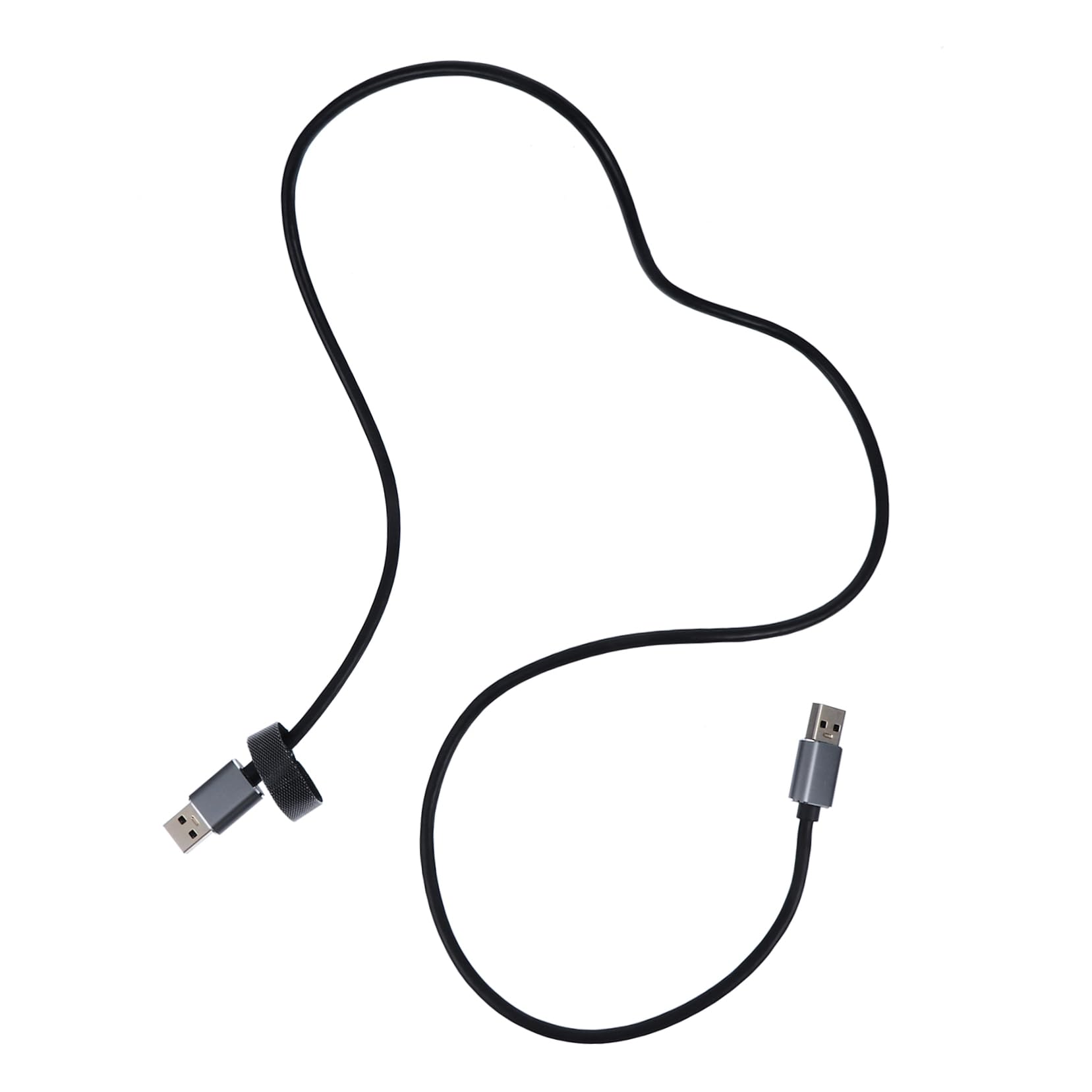 Premium USB 3.0 Male to Male Extension Cable - High-Speed Data Transfer, Gold-Plated Connectors, Durable Nylon Braided - Perfect for Laptops, Gaming, Home & Office Use