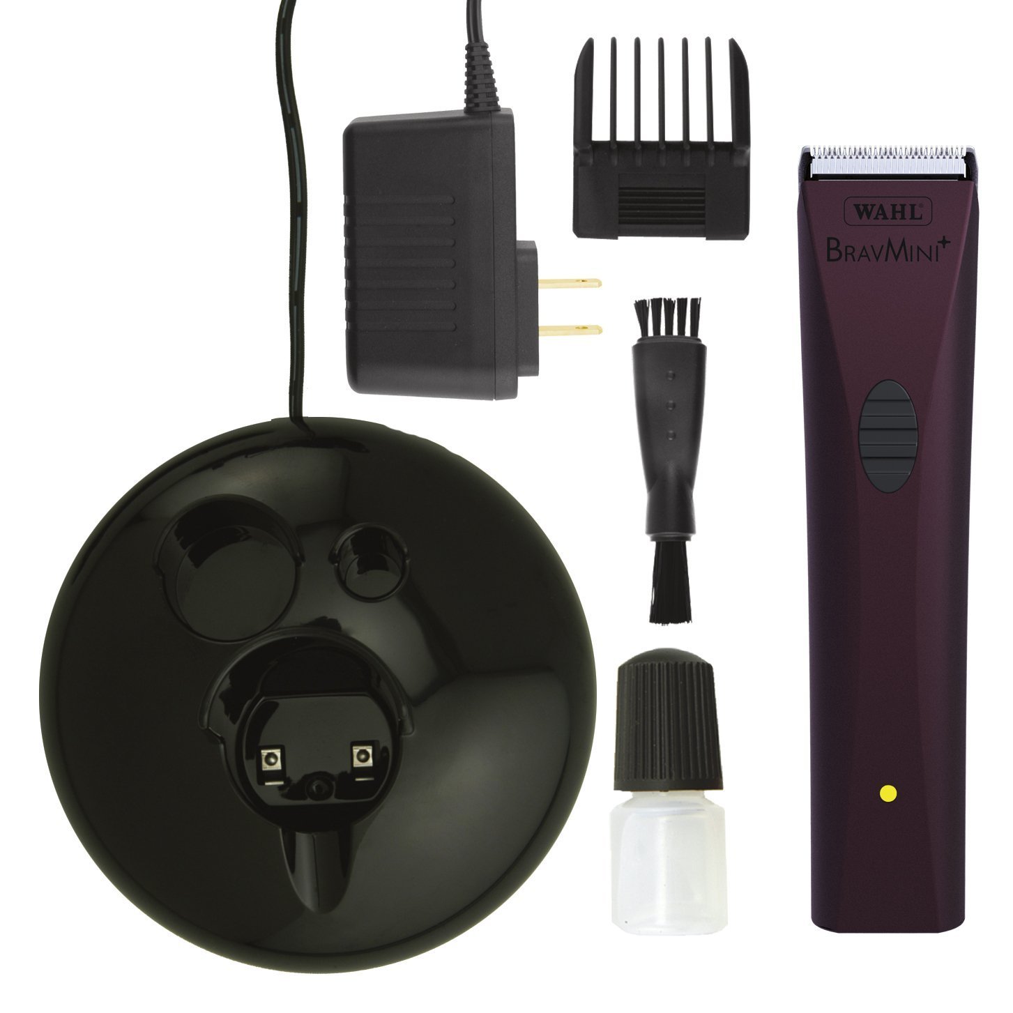 WAHL BravMini+ Professional Cordless Pet Grooming Clipper for Dogs & Cats - Rechargeable Lavender Pet Hair Trimmer with Bonus Blade Brush | Perfect for Home Grooming & Professional Pet Styling